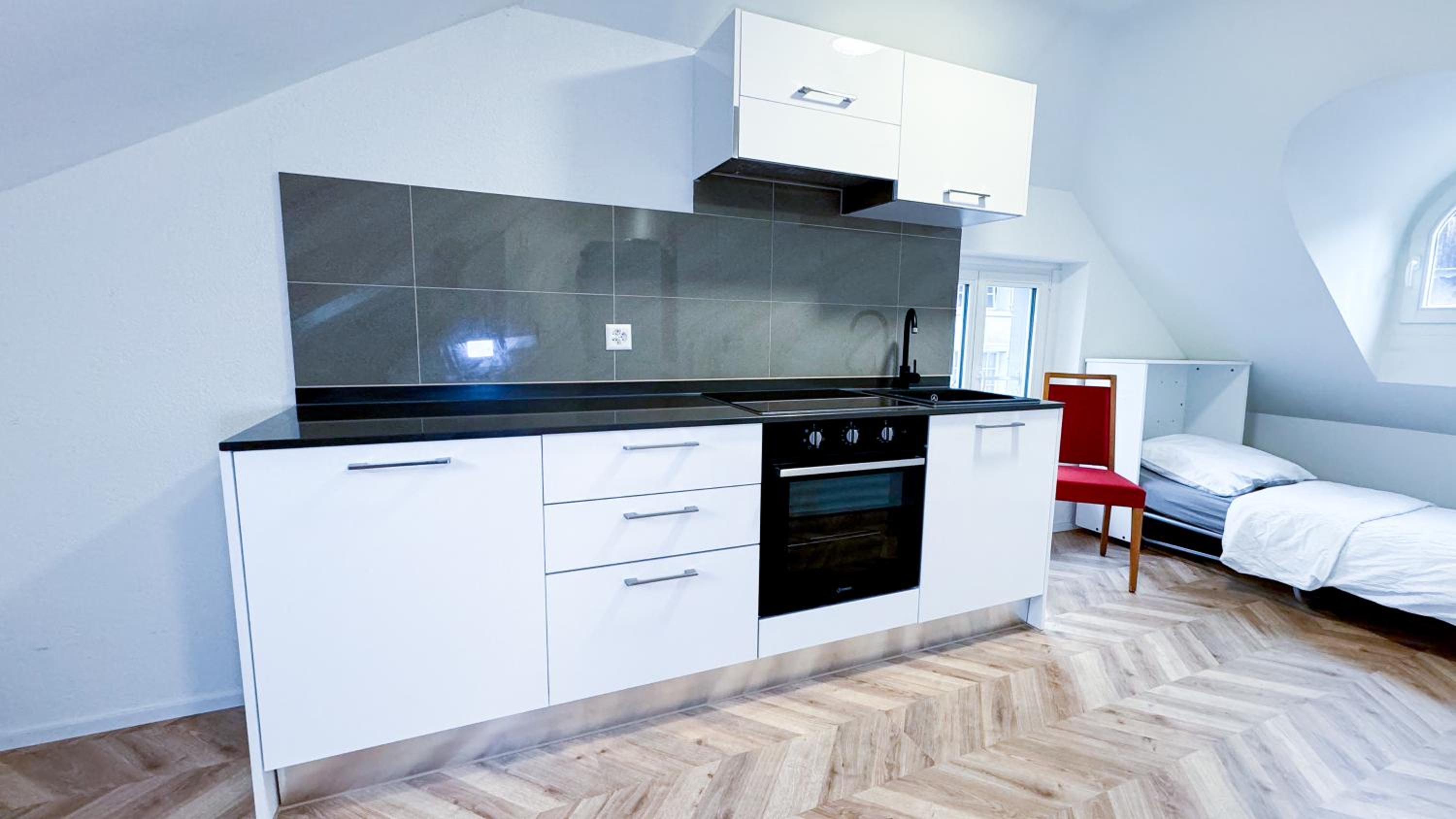 Gray apartment by freihofapartments