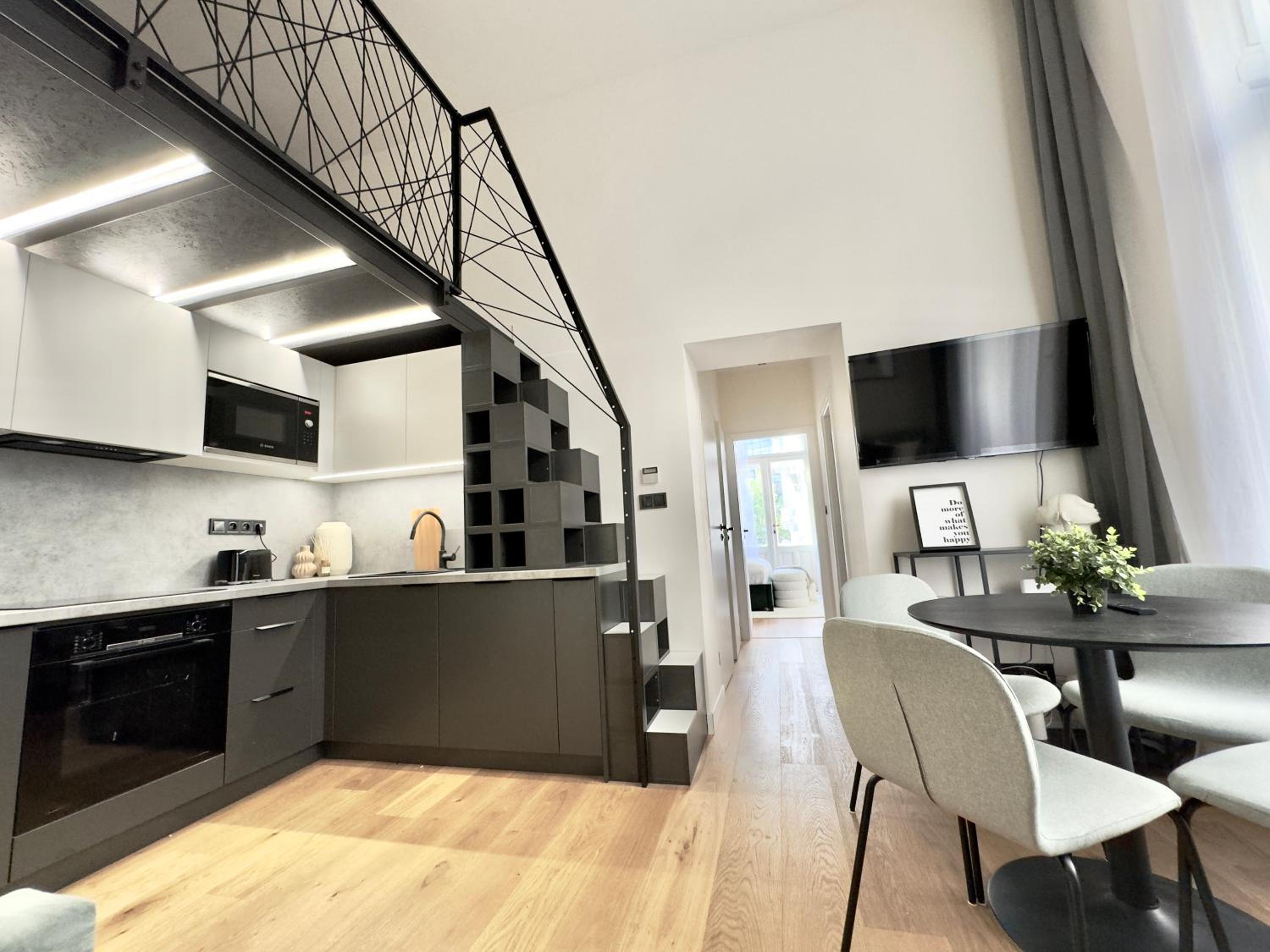 Rentero Modern High Ceiling Loft with Terrace Apartment, Prague