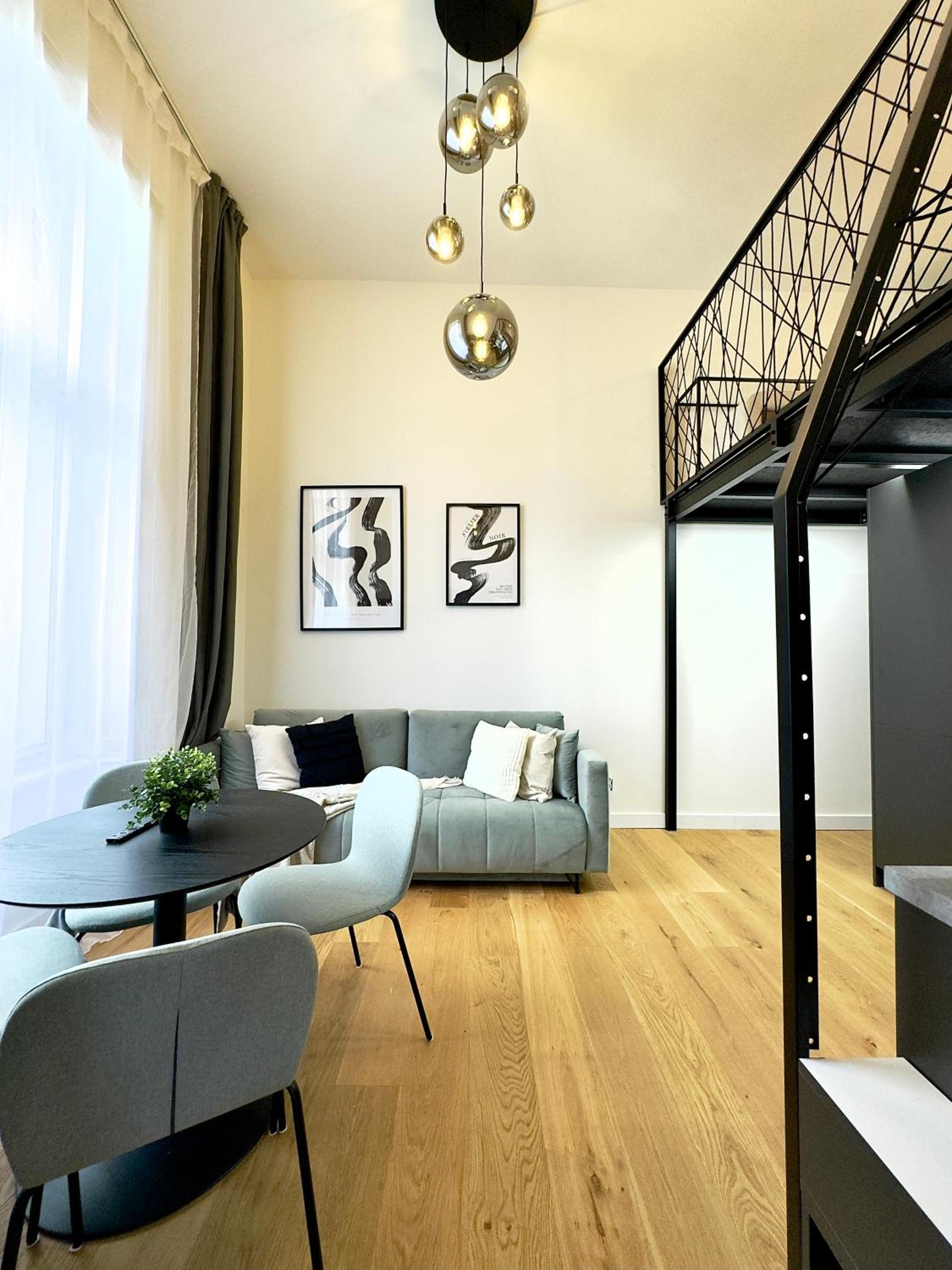Rentero Modern High Ceiling Loft with Terrace Apartment, Prague