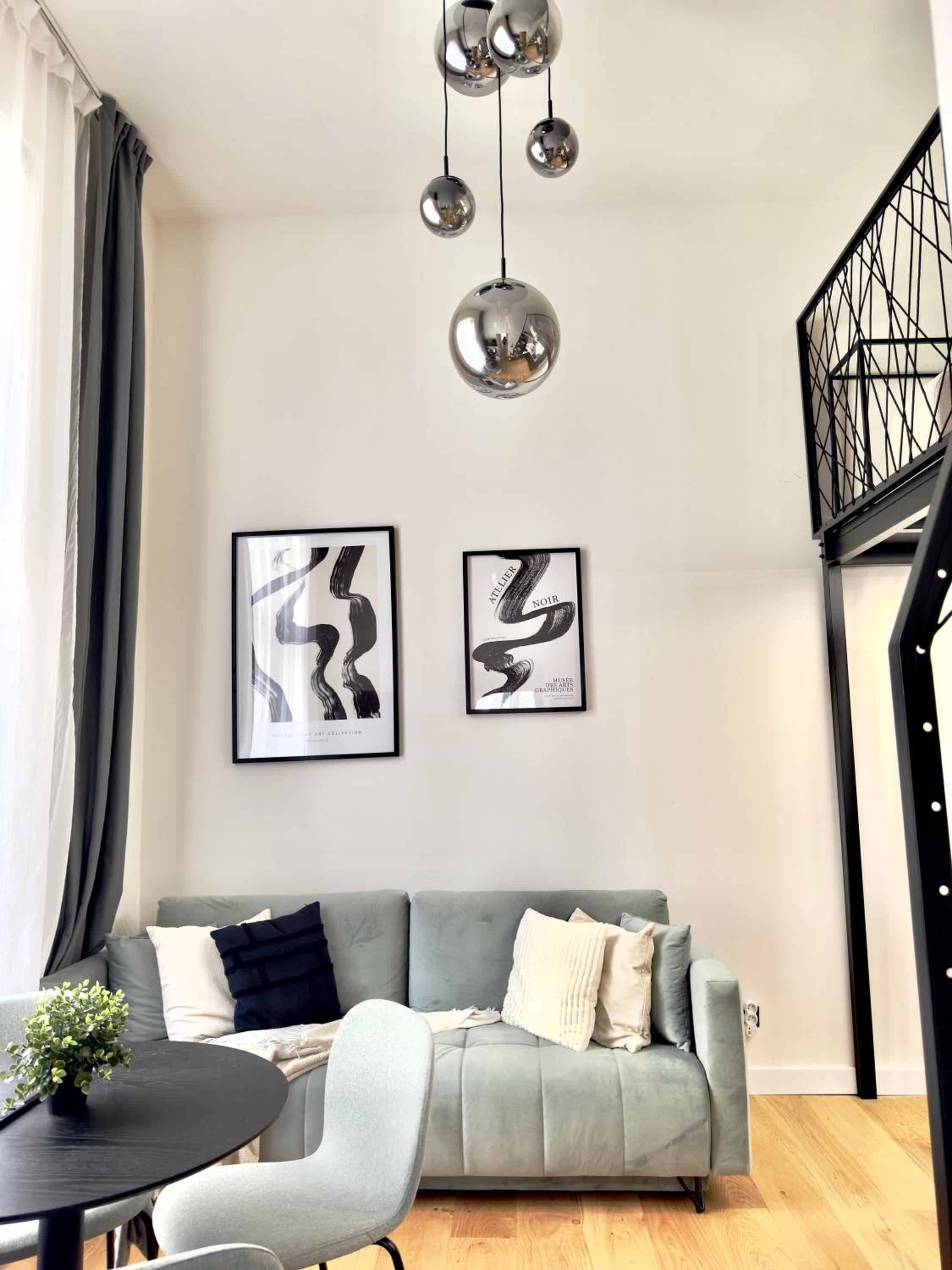 Rentero Modern High Ceiling Loft with Terrace Apartment, Prague