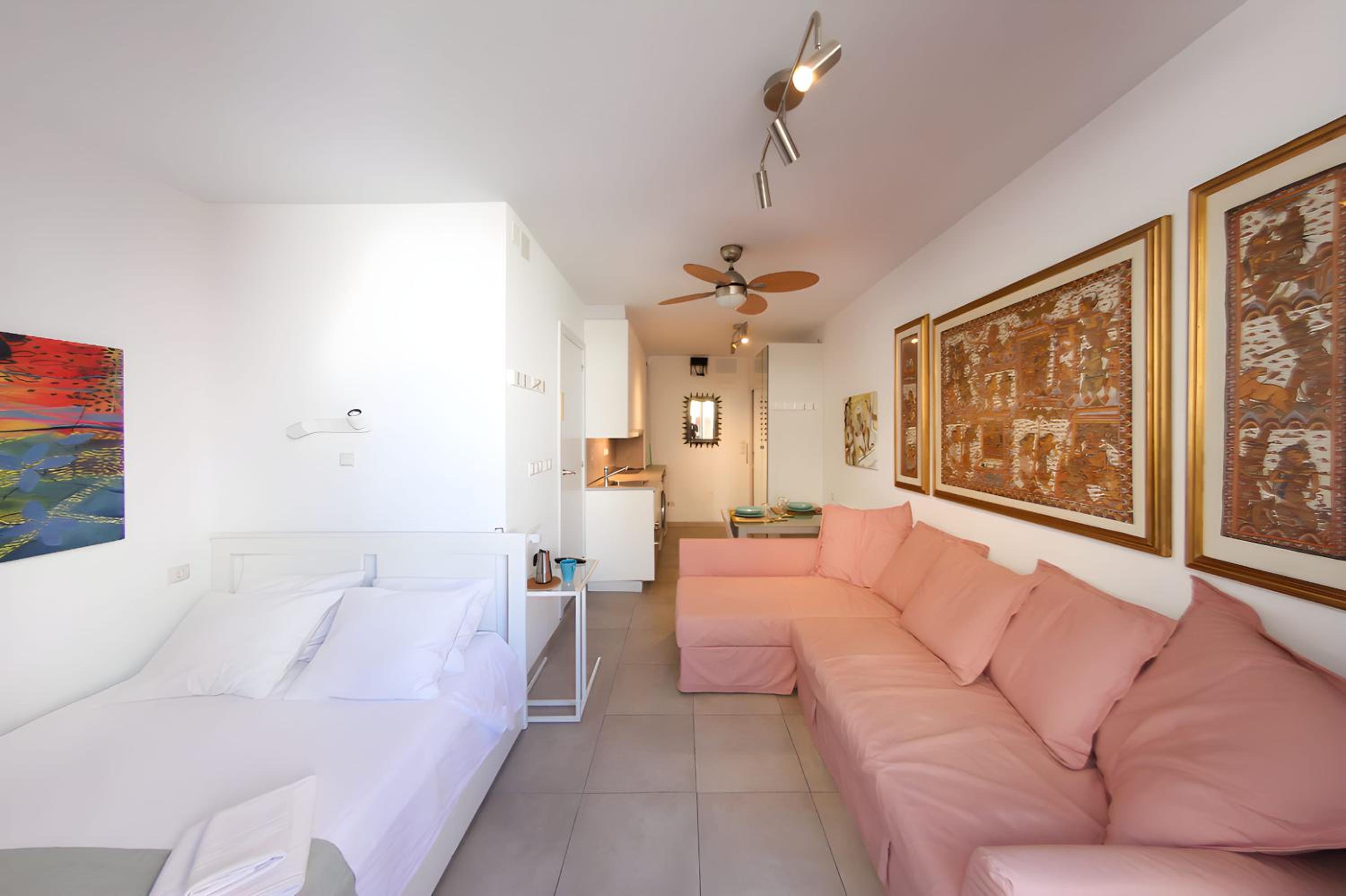 Studio with Small Balcony