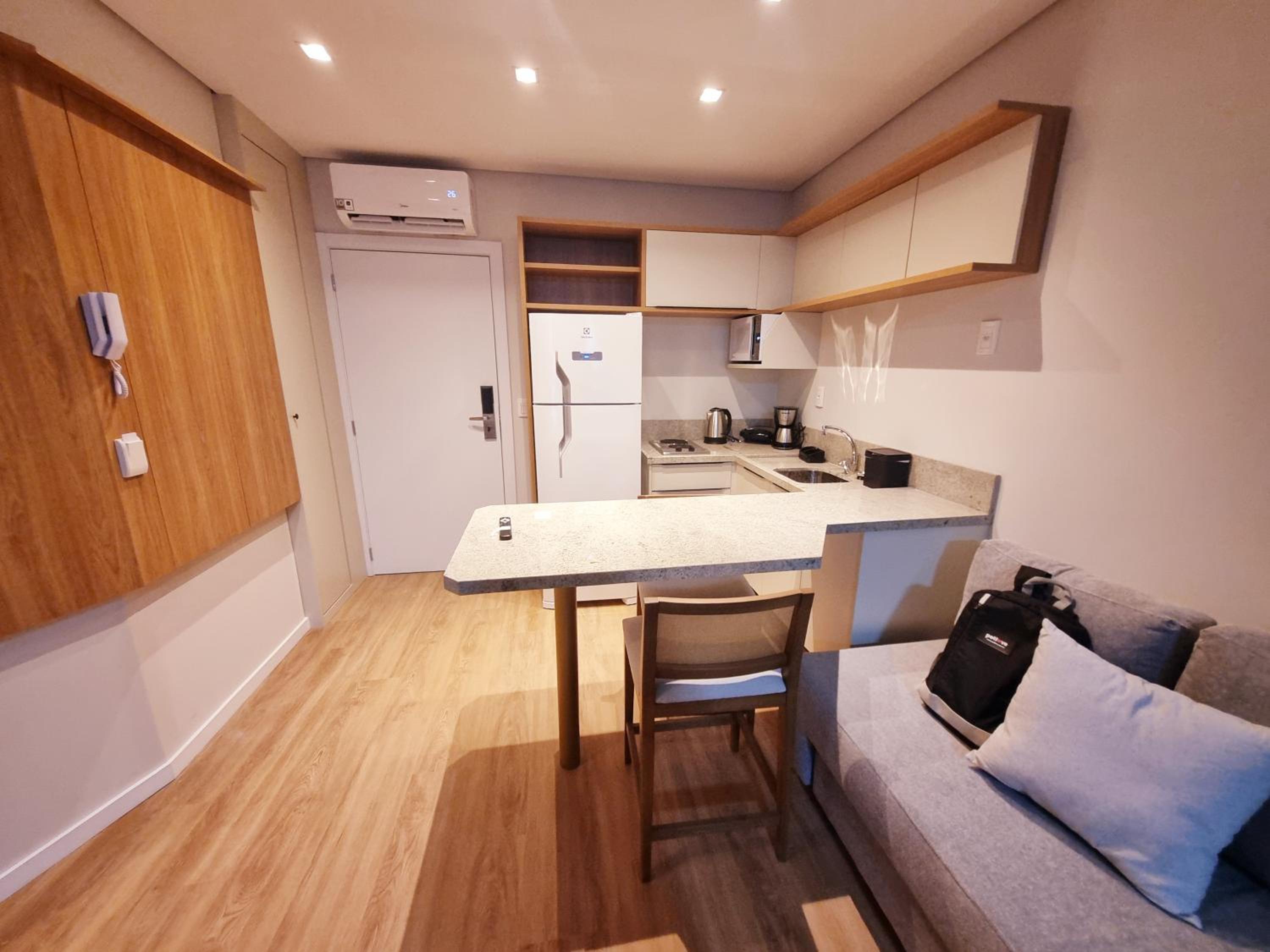 Serra Class - Lareira no flat - Piscina aquecida, sauna, brinquedoteca