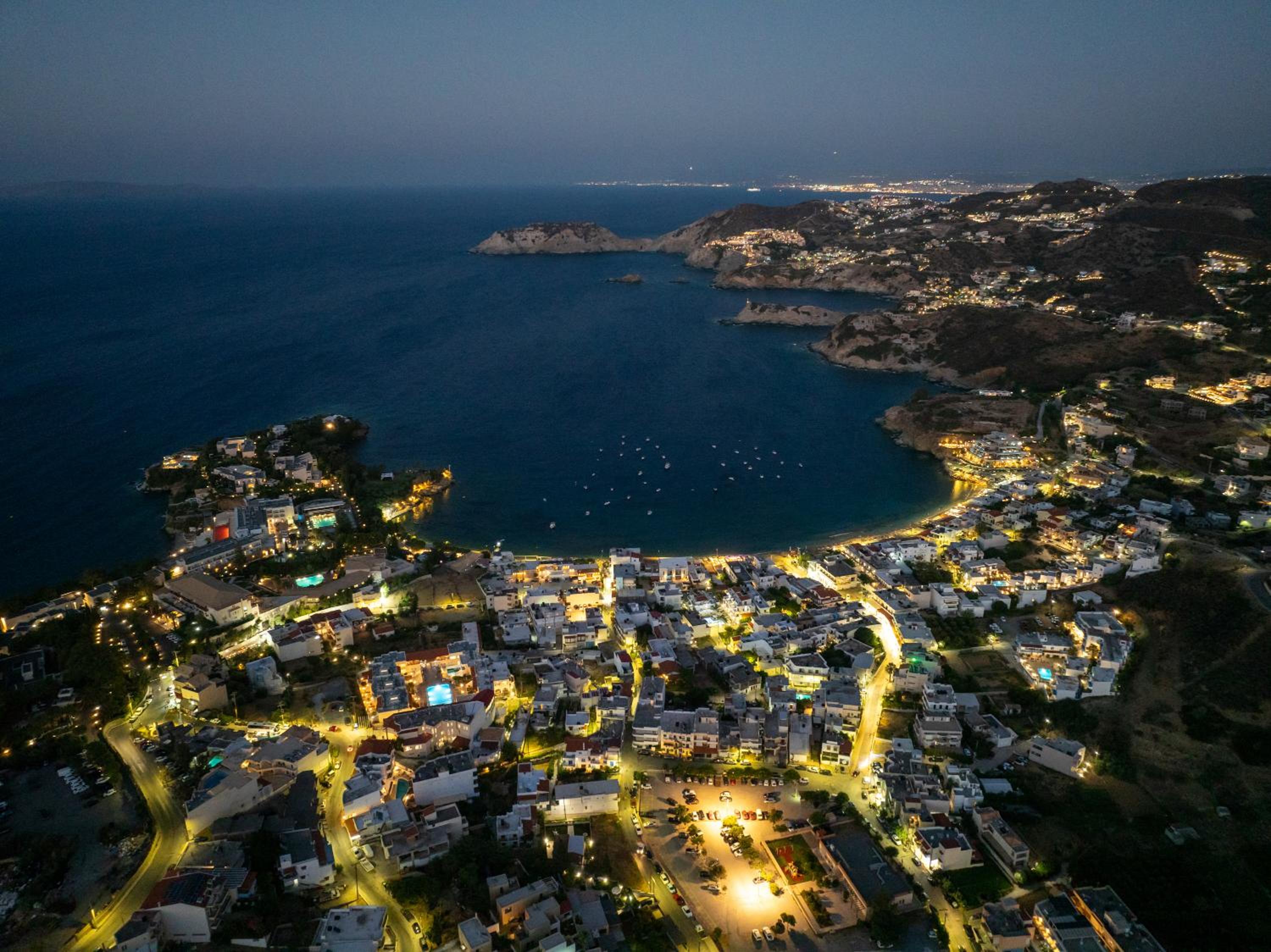 POSEIDON Villas Agia Pelagia-Private swimming pool and sea view view 4