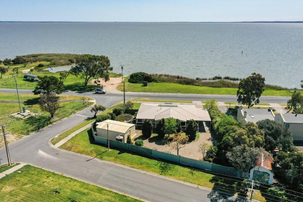 The Blue House on Lake Albert