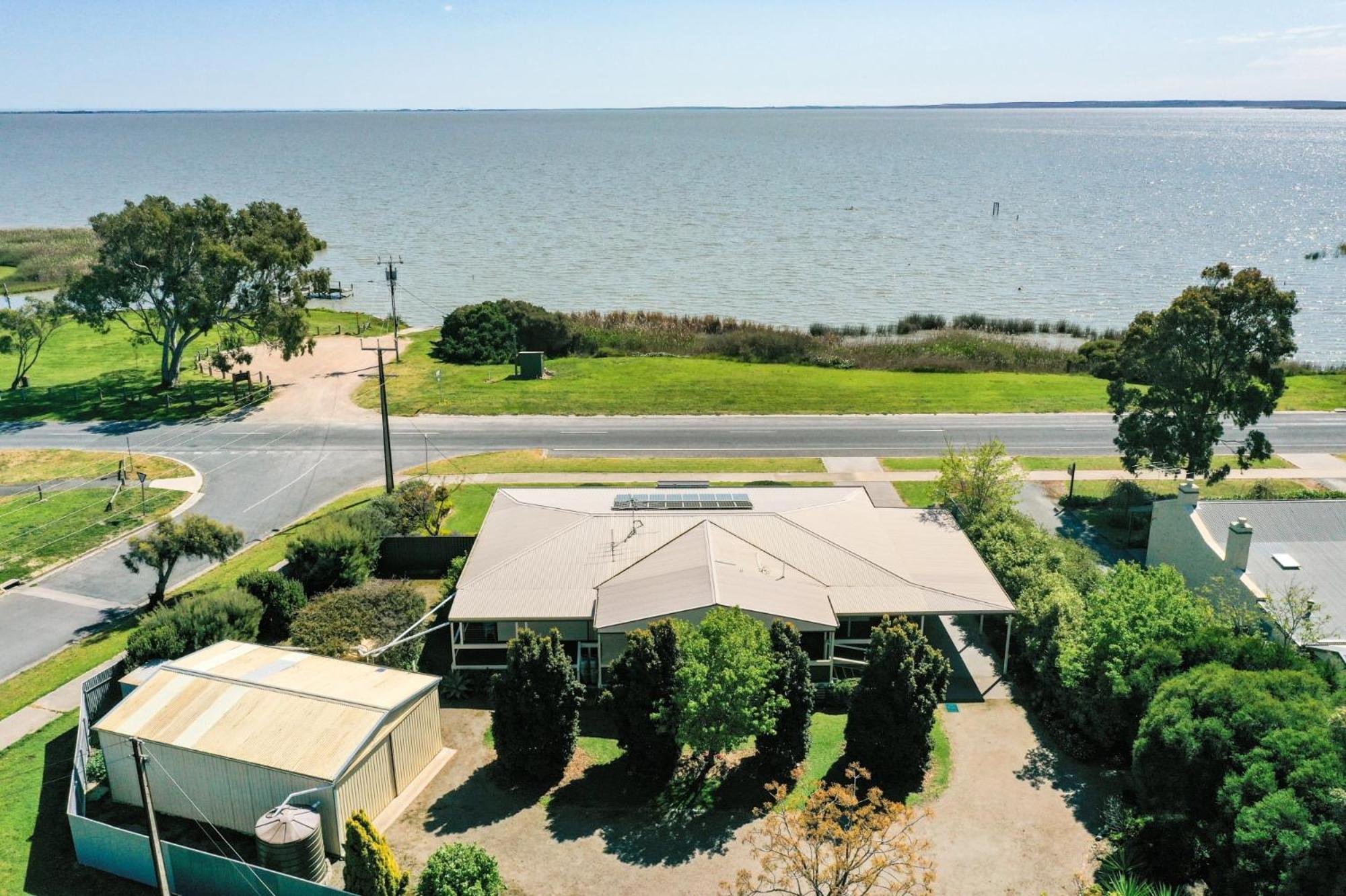 The Blue House on Lake Albert