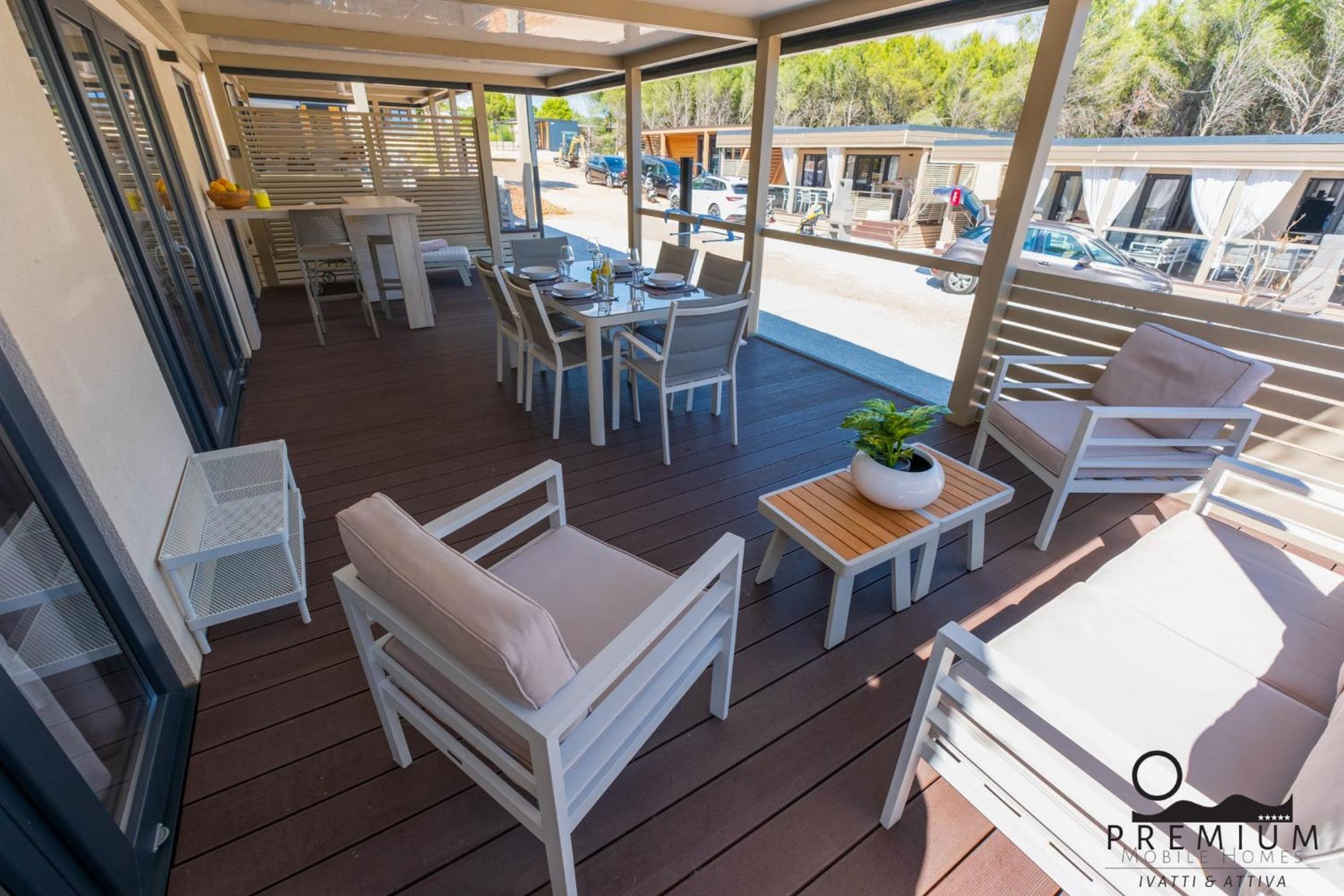 XL Premium Mobile Home Ivatti&Attiva 80 m from the Beach - Camp HERON ISLAND