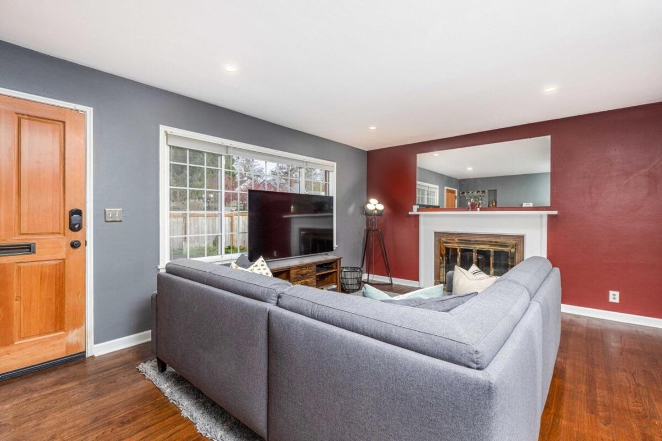 Remodeled Home Fenced Yard Outdoor Fireplace view 4