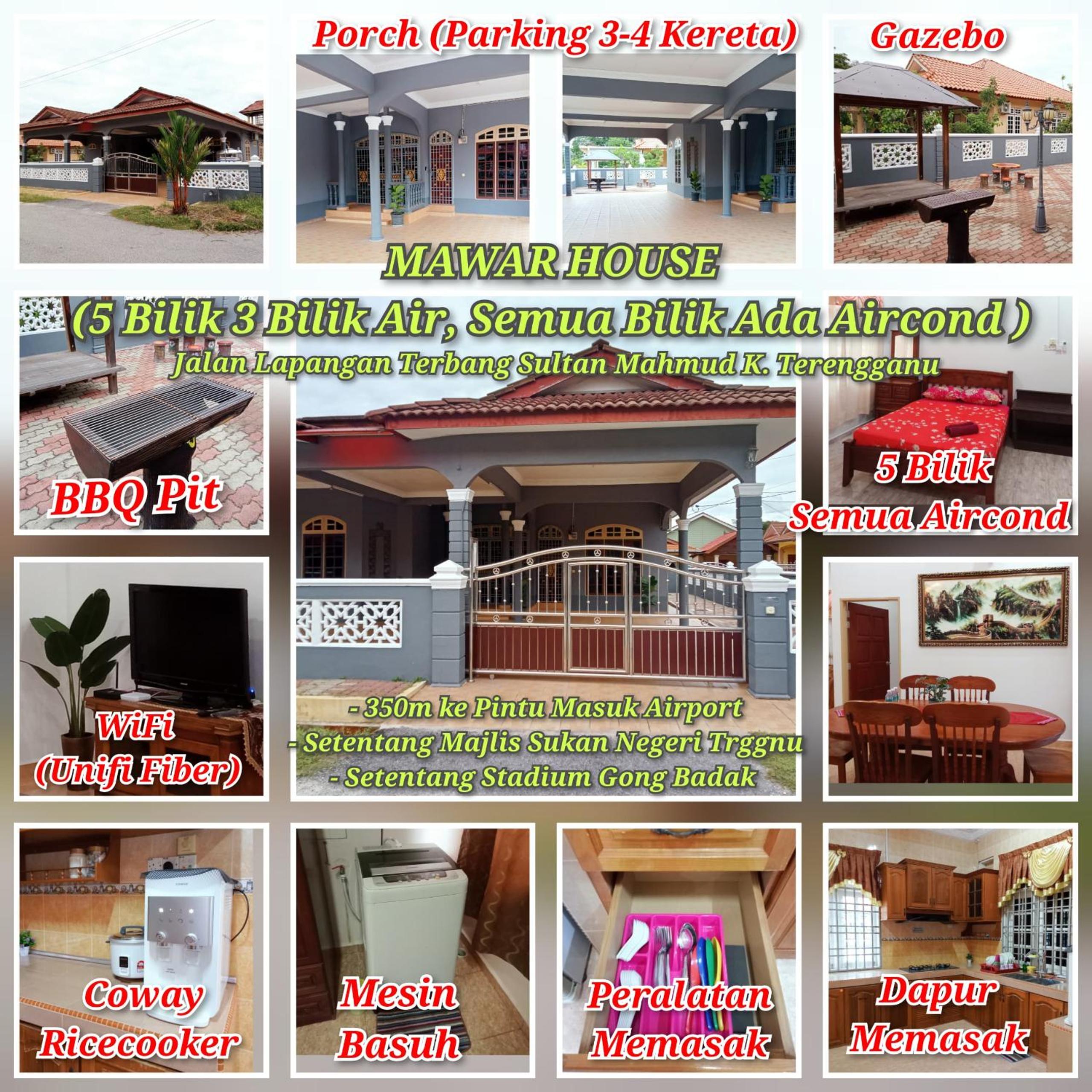Camelia Homestay Bungalow - Mawar House Near Airport and Gong Badak Stadium