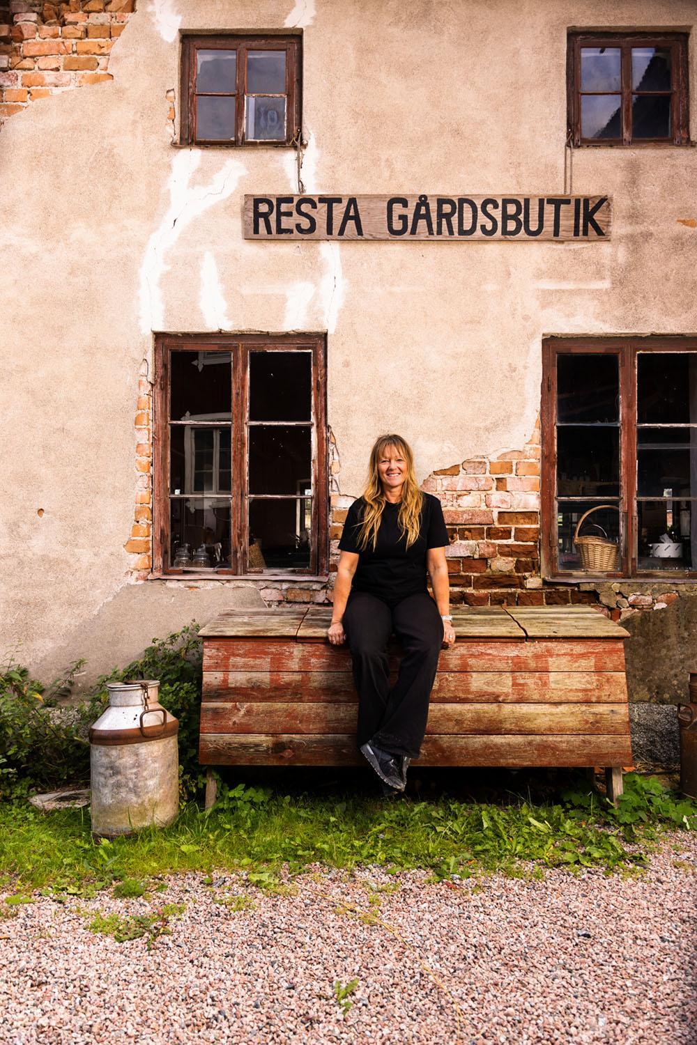 Resta gård bondgårdhotellrum