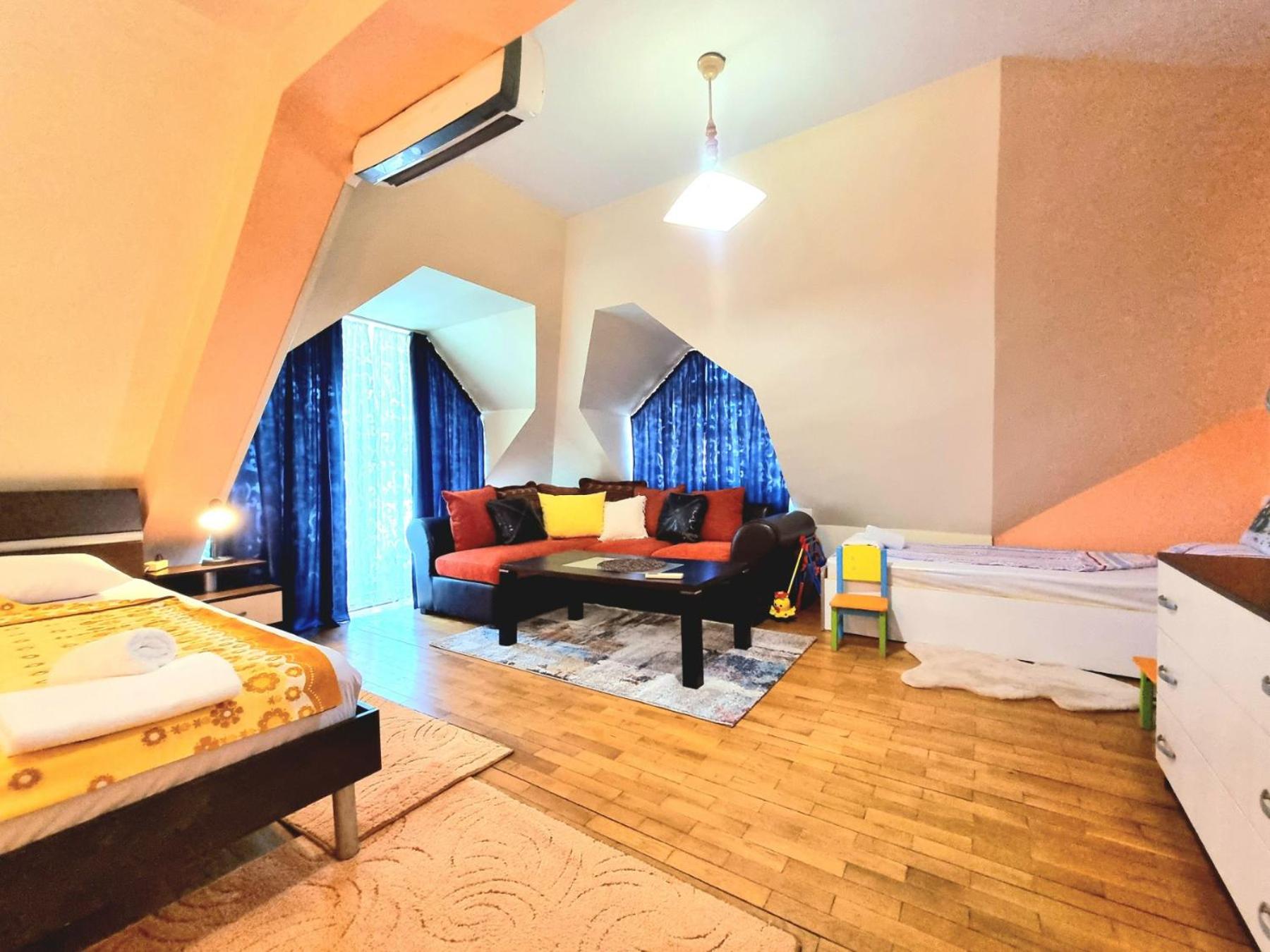 Two-Floor Sunny Apartment in City Centre