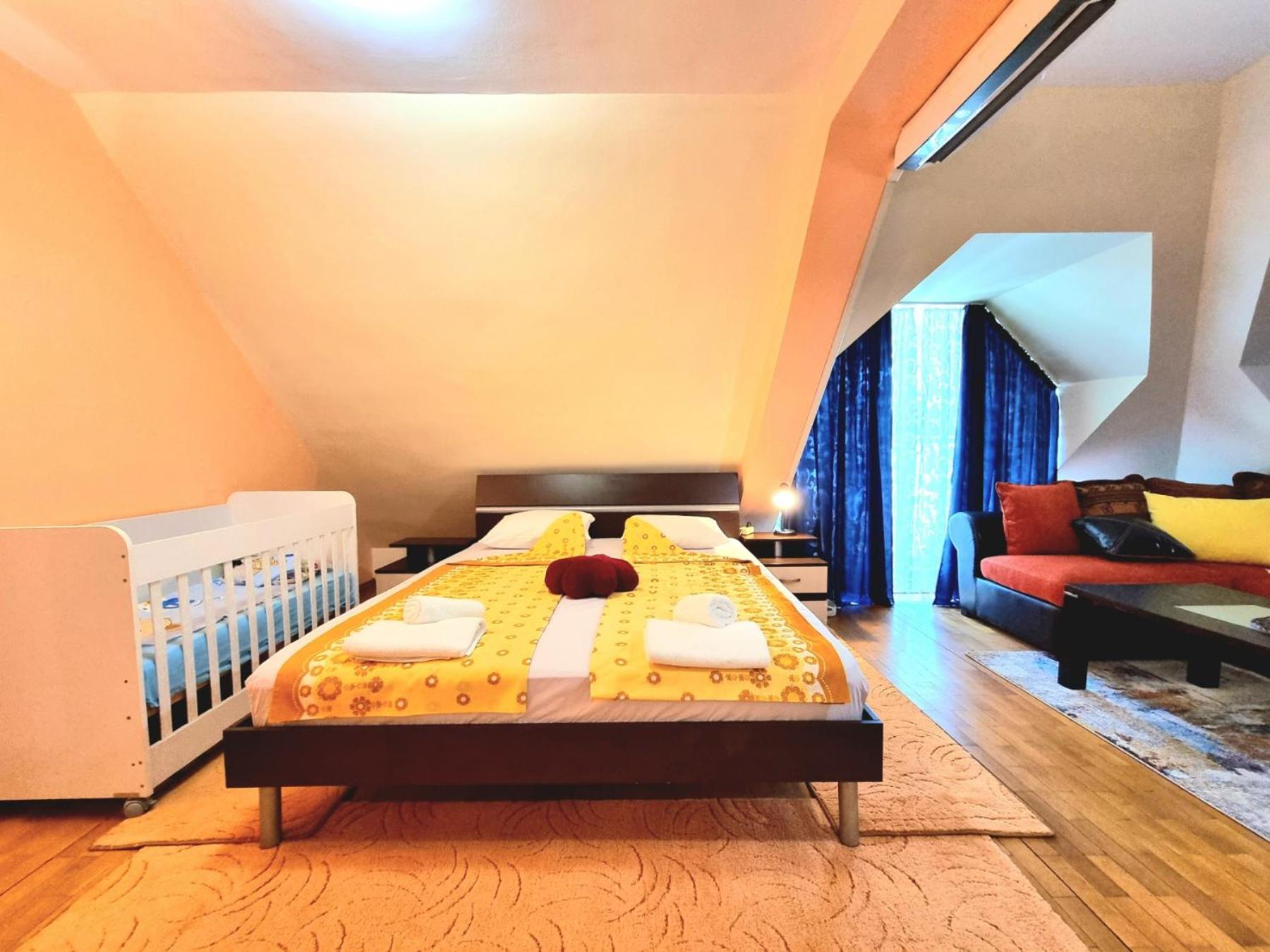 Two-Floor Sunny Apartment in City Centre