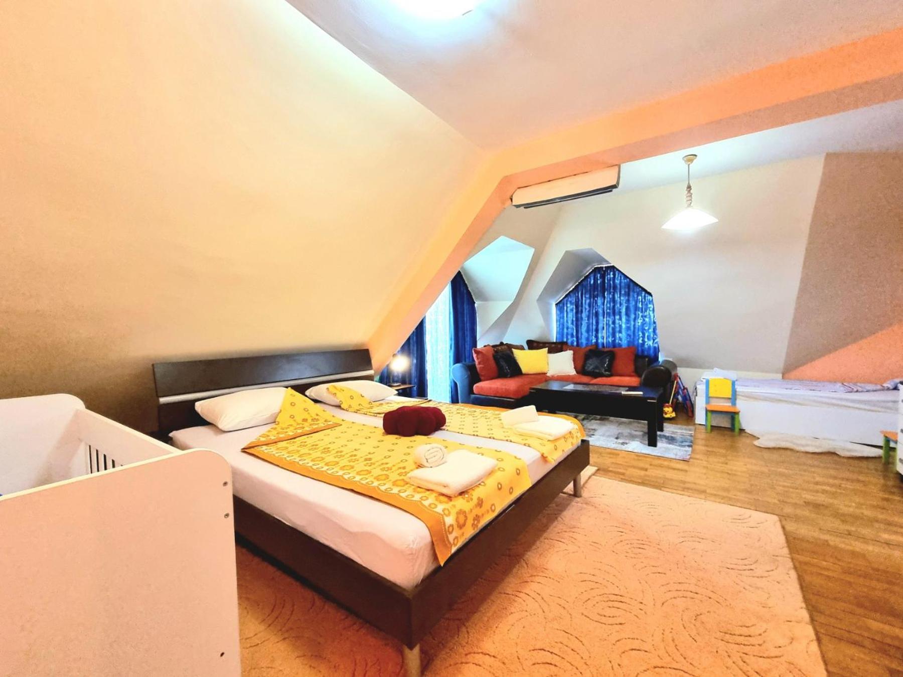 Two-Floor Sunny Apartment in City Centre
