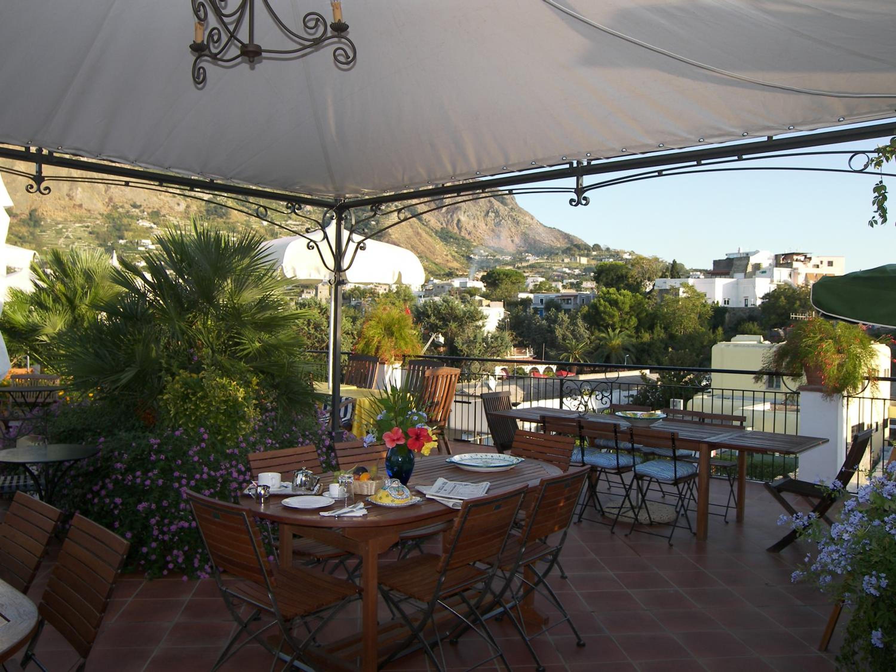 outdoor BBQ area