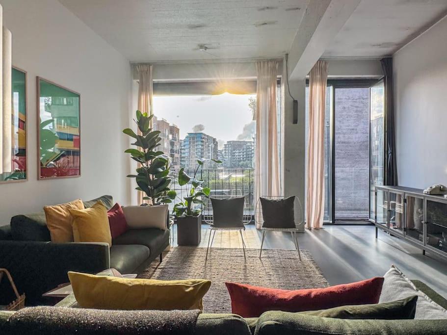 Stunning Industrial-Style Loft by the Canals