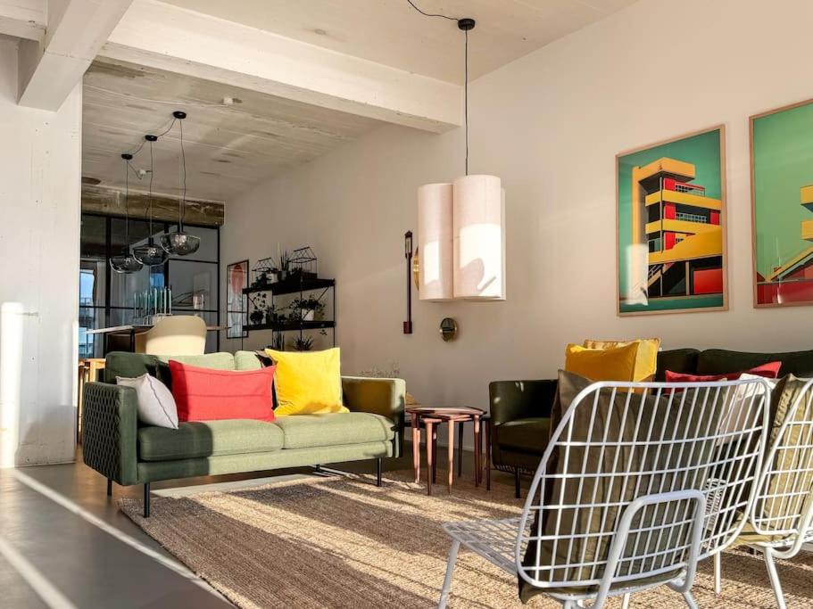 Stunning Industrial-Style Loft by the Canals