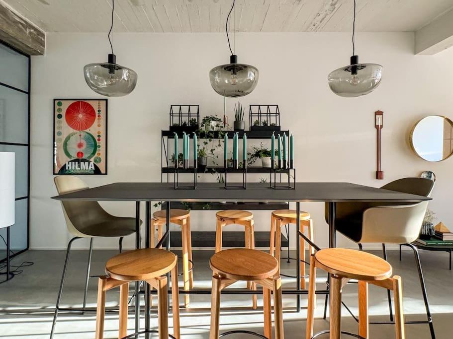 Stunning Industrial-Style Loft by the Canals
