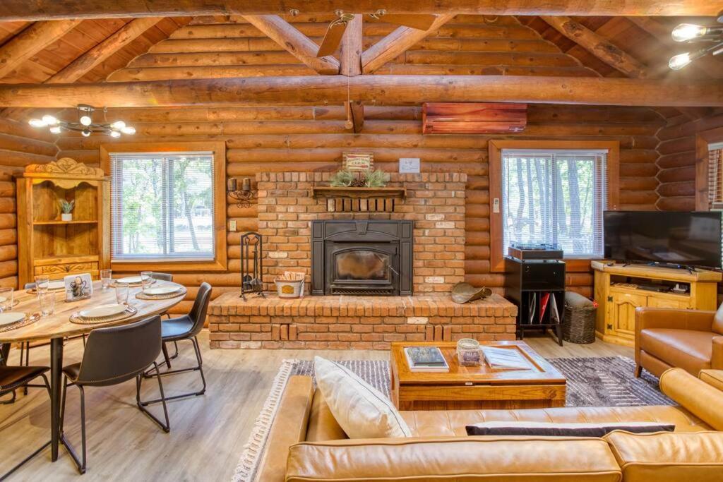 Charming Log Cabin in Tall Pines with Fire Pit Near Trails & Lake view 2