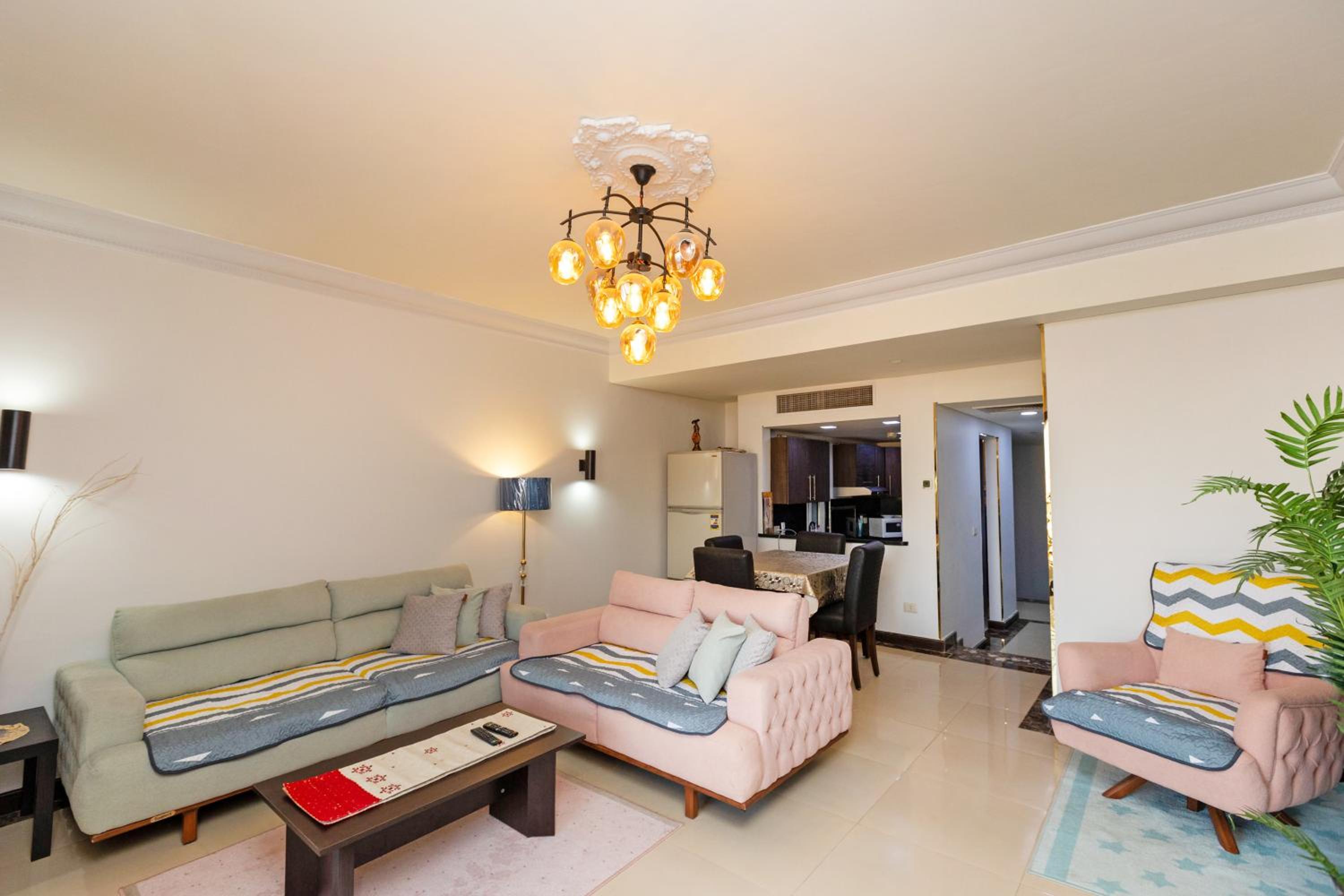 2 Bedroom Luxurious AUC Duplex with Private Balcony - Modern & Cozy
