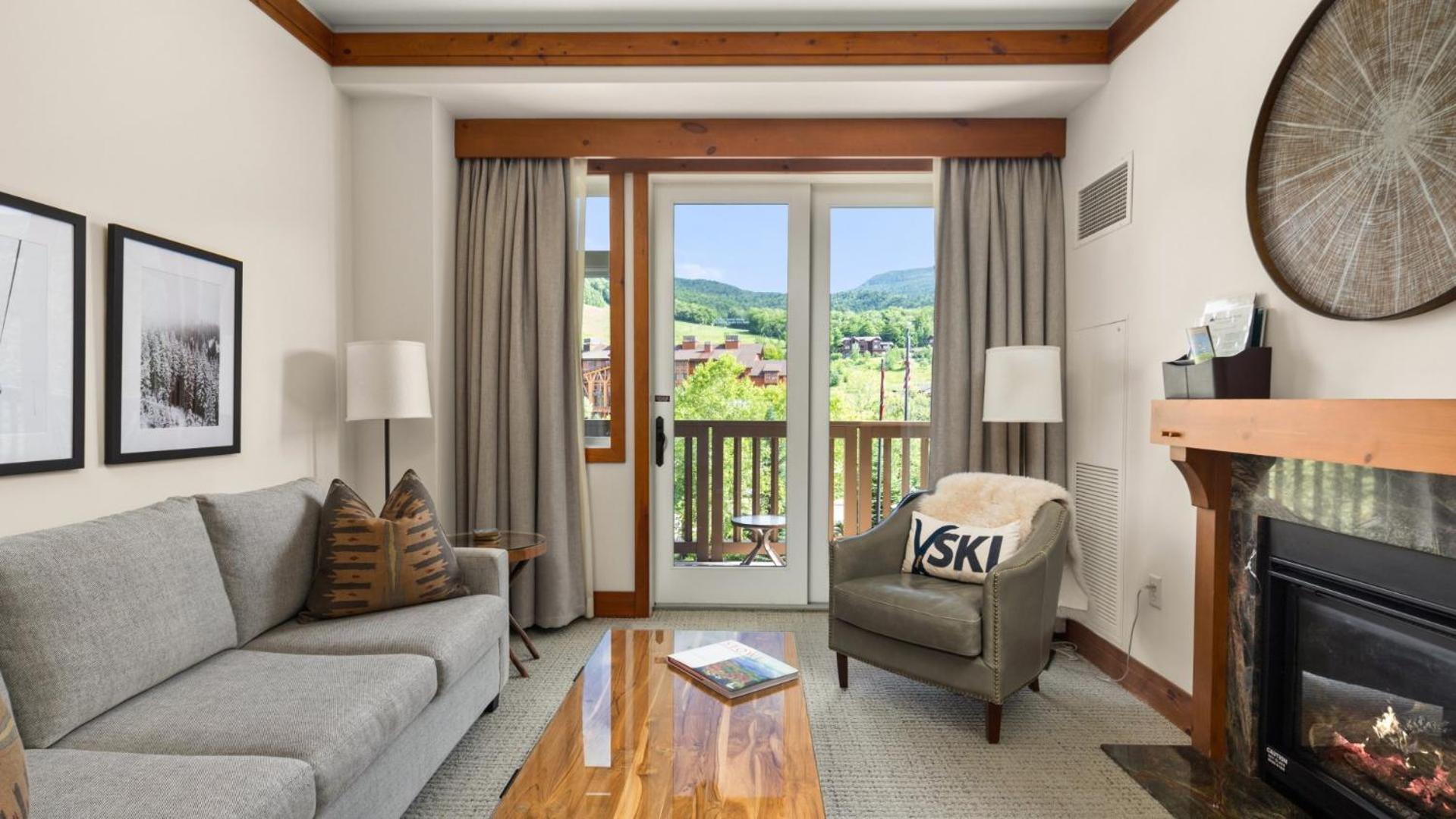 1332 Lodge At Spruce Peak Ski in Ski Out King Studio By Stowe Mountain Rentals view 3