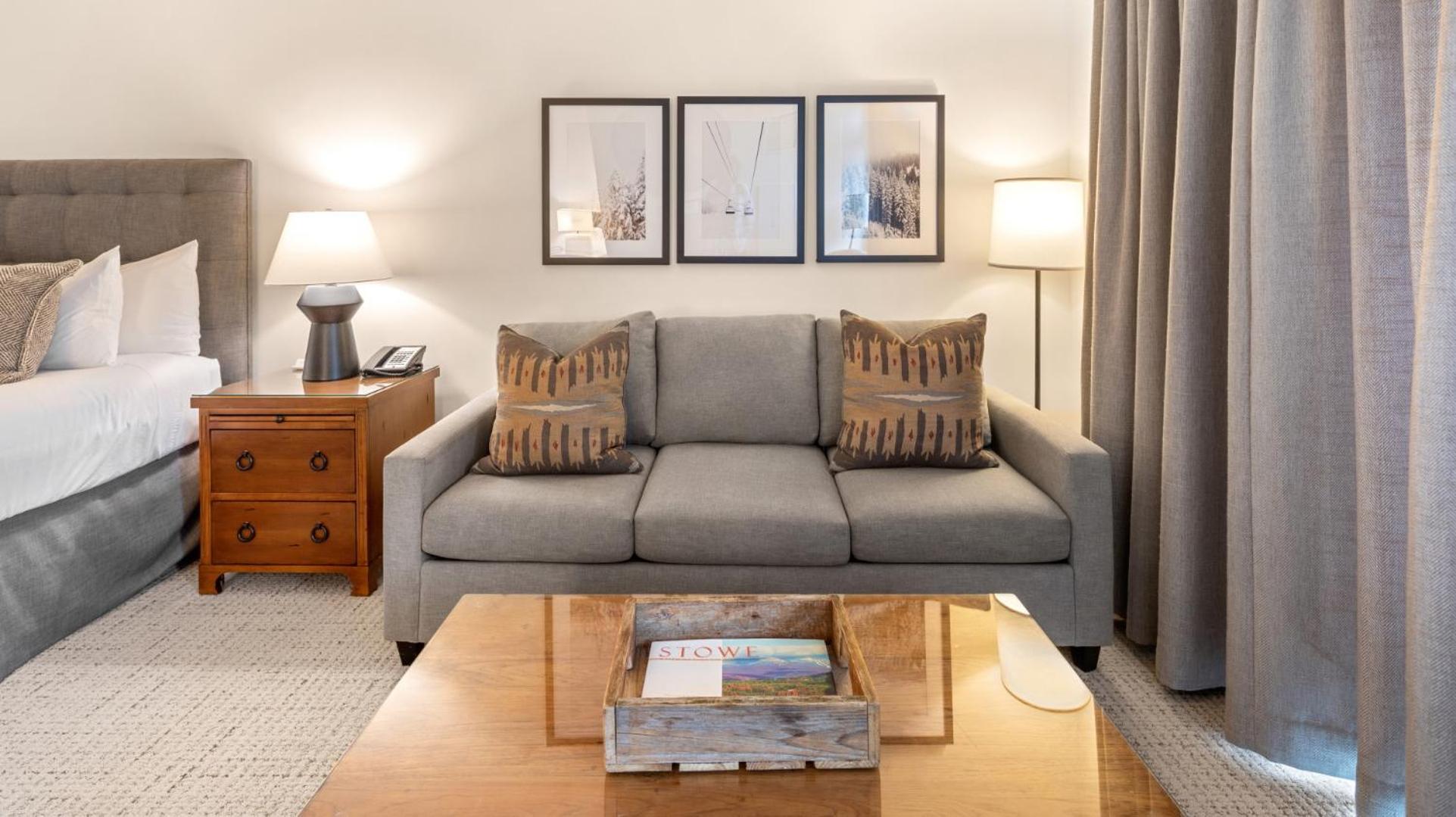 374 Lodge At Spruce Peak Ski In Ski In Ski Out King Studio By Stowe Mountain Rentals view 5