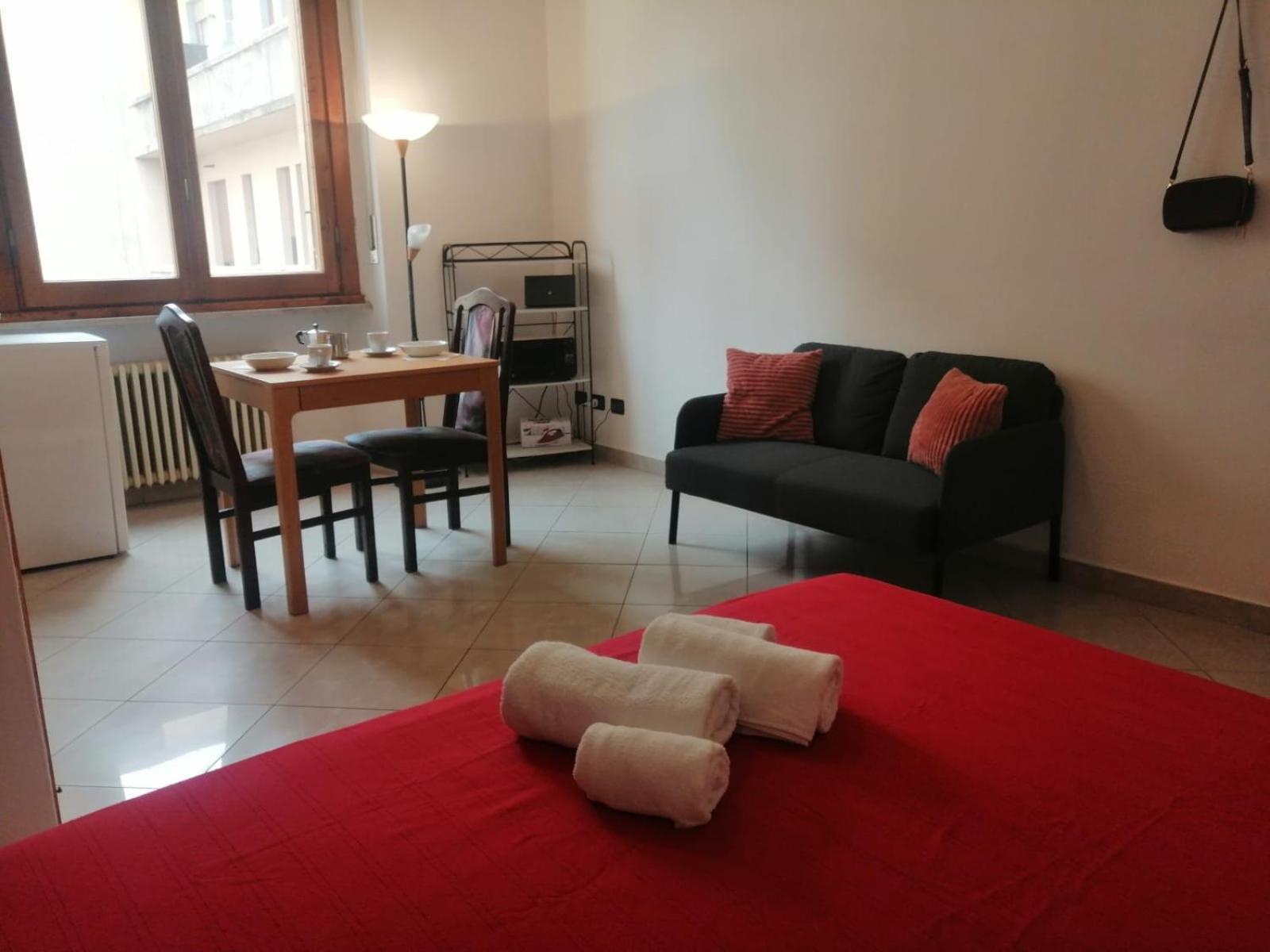 Apartment in front of the train station!