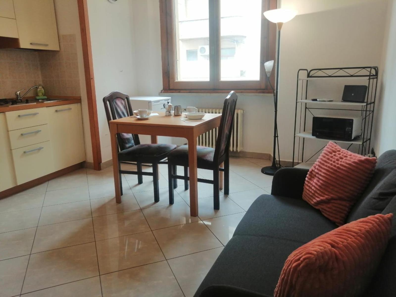 Apartment in front of the train station!
