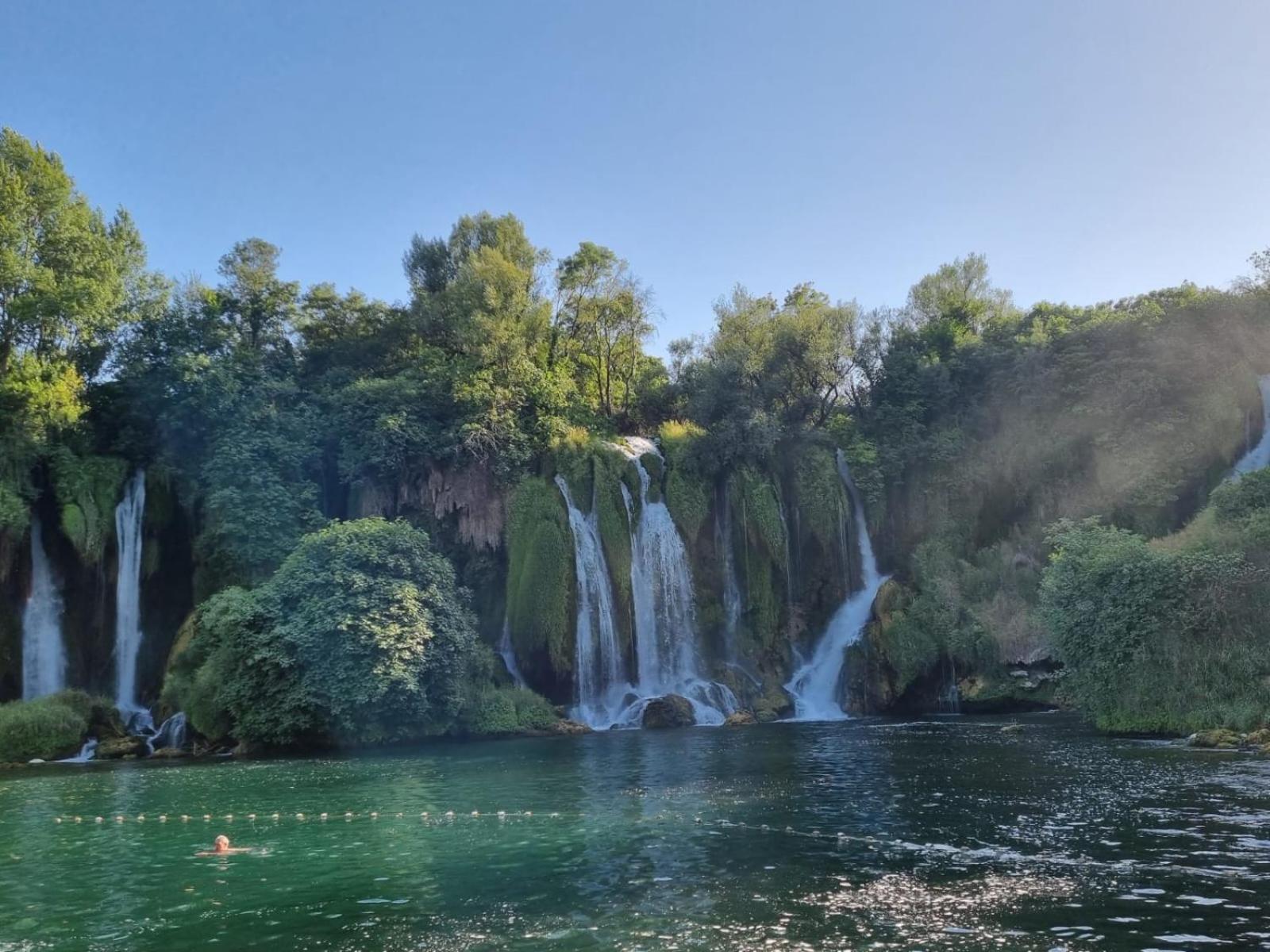 Oasis near the Kravica Waterfall