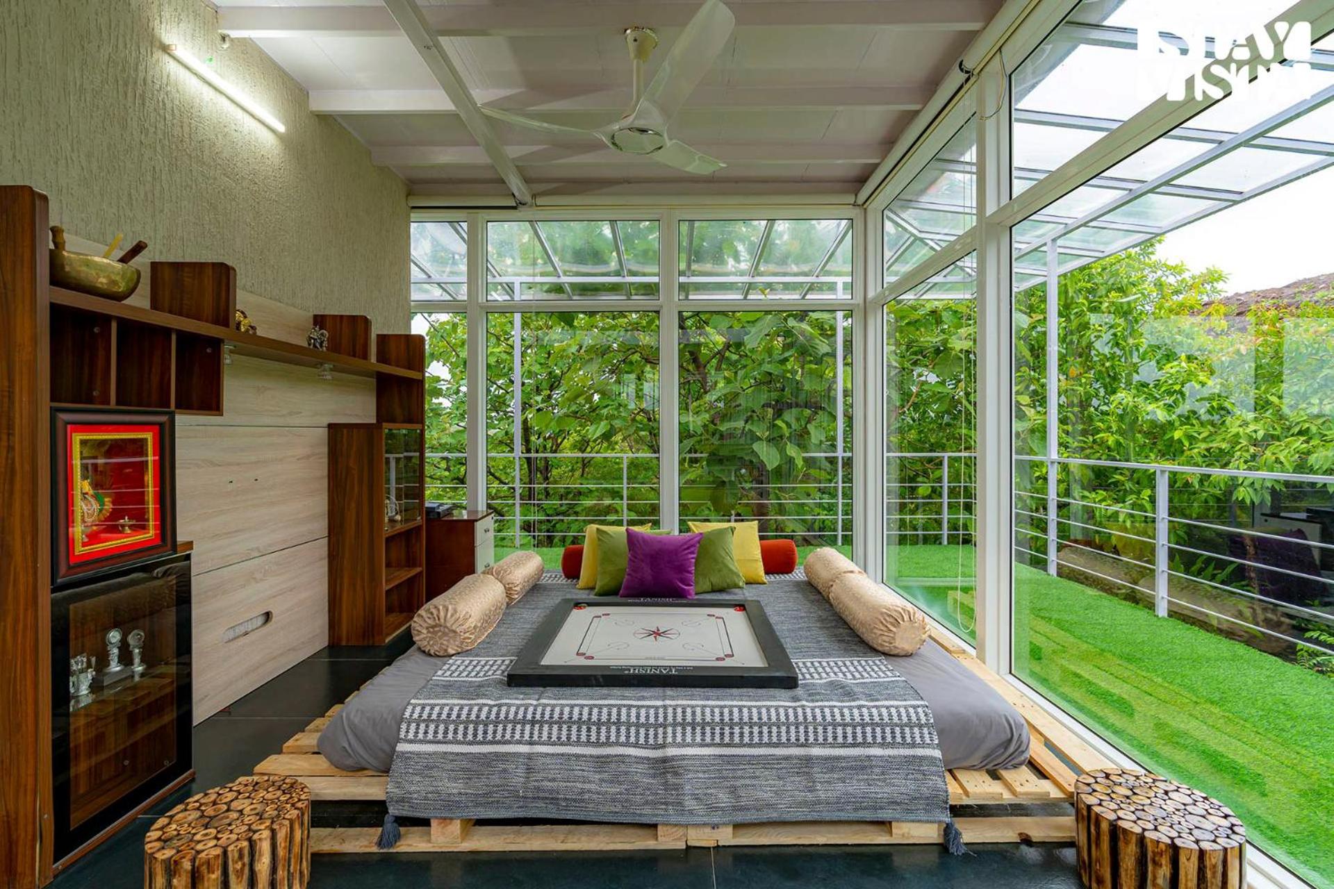 The Glasscape by StayVista - Hillside getaway with Pool and Indoor games view 4