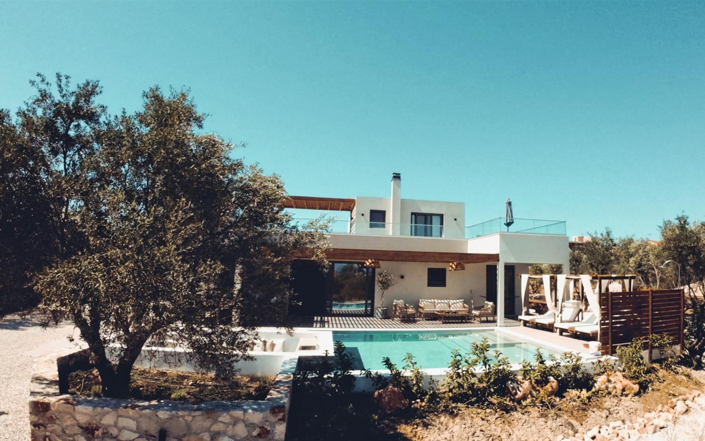 Hotel Villa Mourelo luxury villa in chania with private pool jacuzzi - Image 1