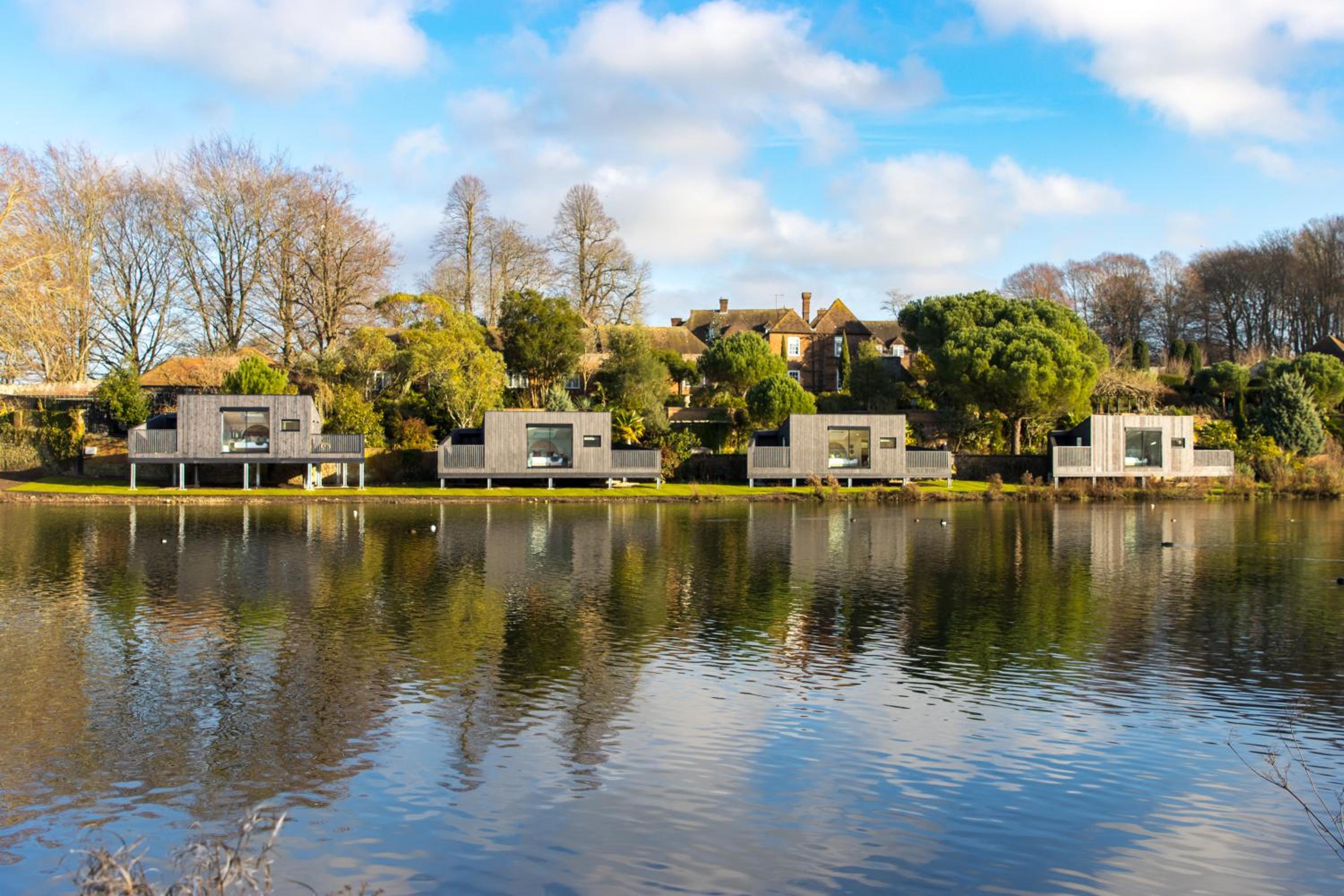 Leeds Castle Lakeside Lodges view 2