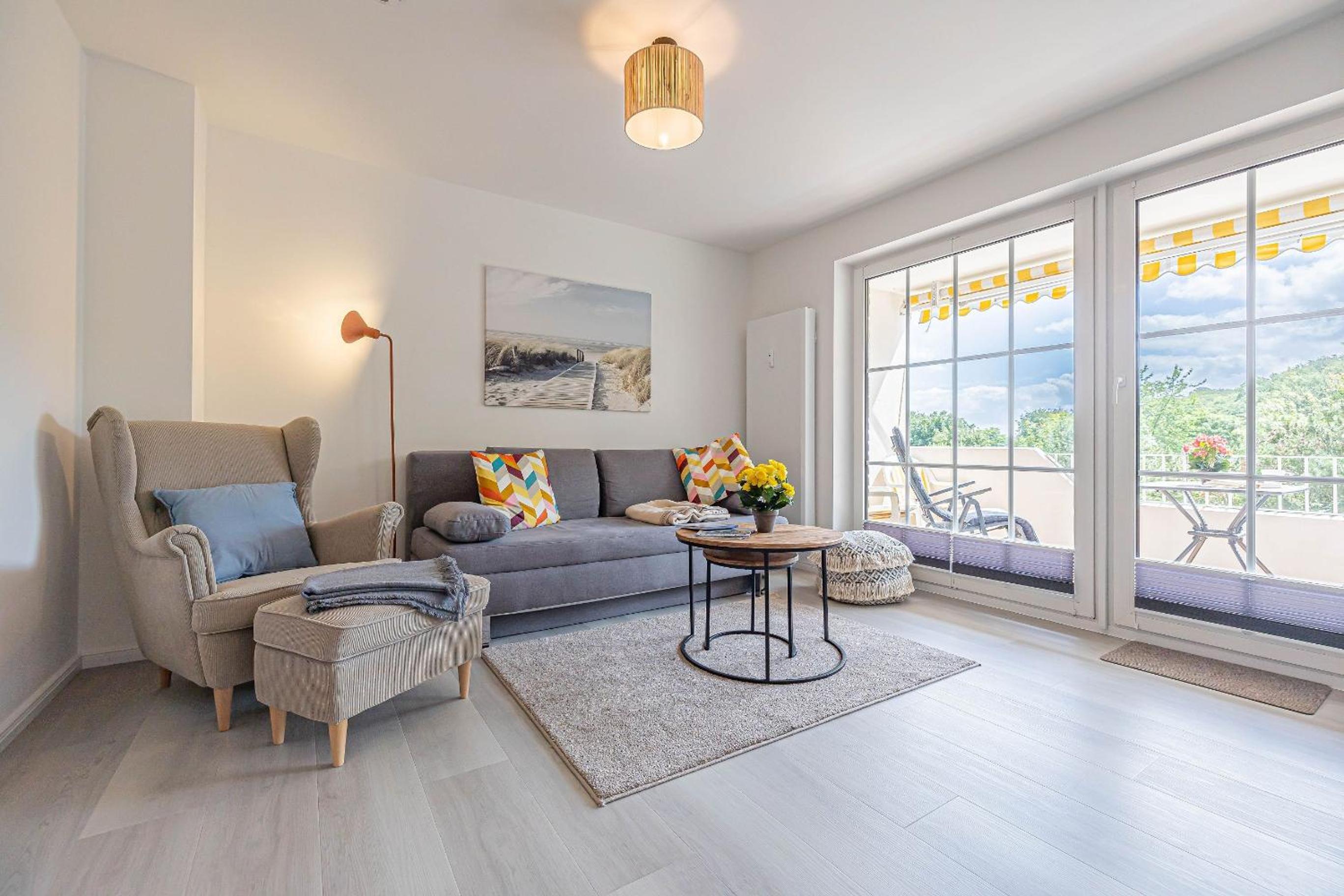 fewo1846 - Strandresidenz Wassersleben Südblick App 689 - komfortables Apartment mit Balkon und Meerblick