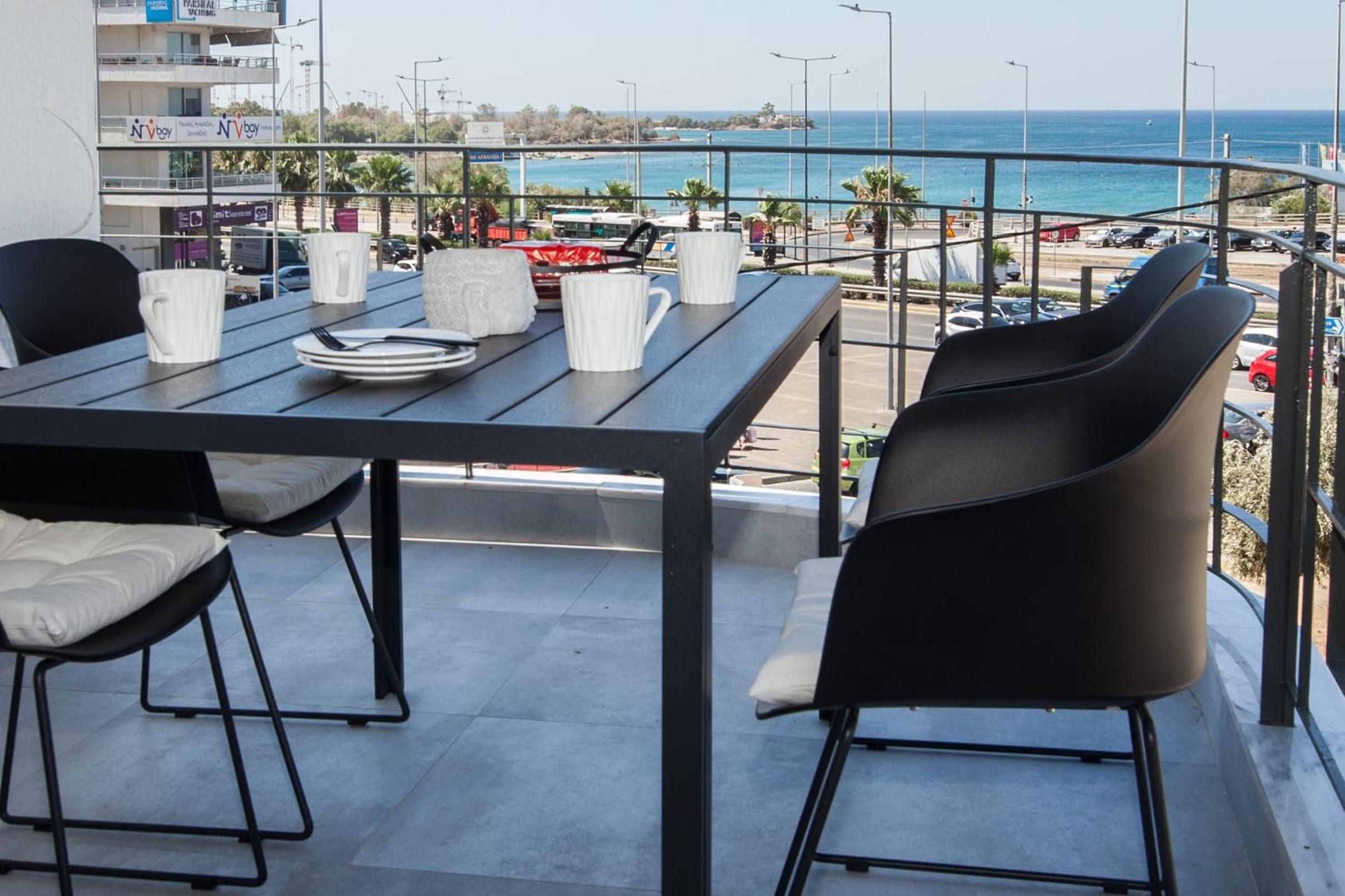 Modern Luxury Athens Riviera Apt with Sea View