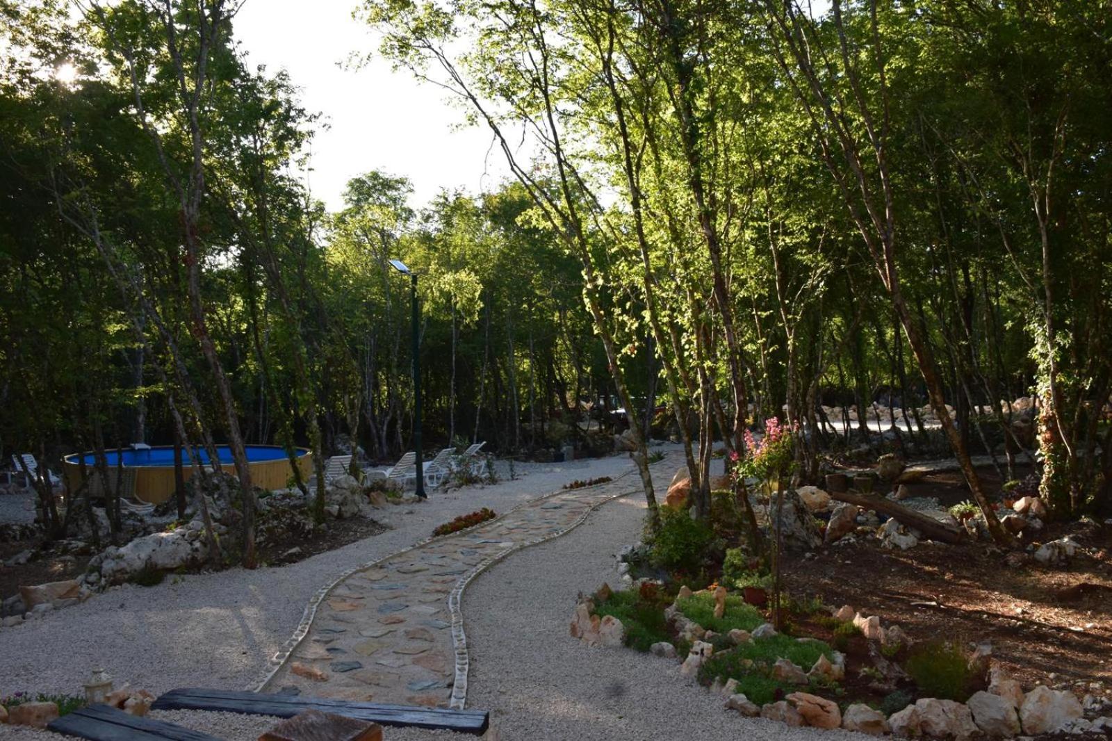 Woodland paradise Charming wooden houses in stone