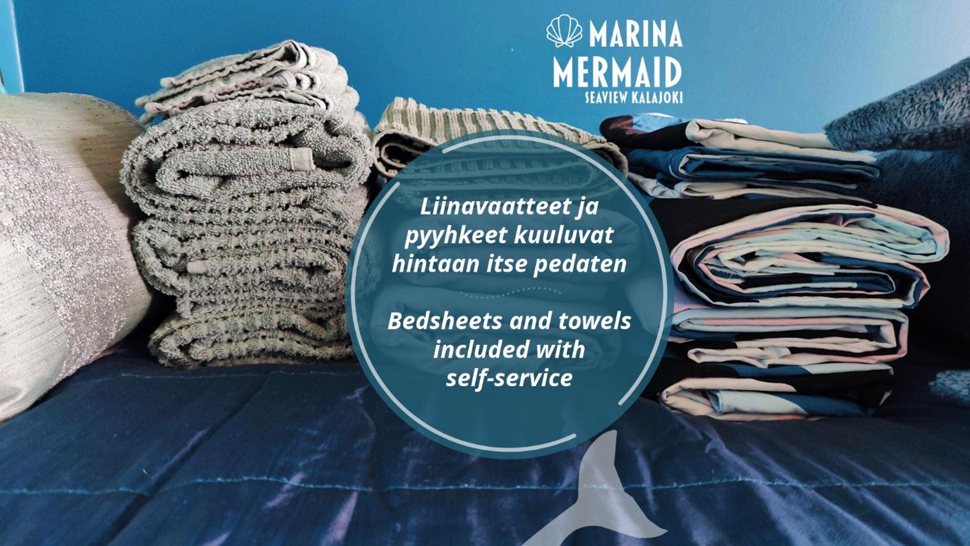 Marina Mermaid Seaview Hiekkasärkät - Uusi merinäköalahuoneisto, sisältää liinavaatteet
