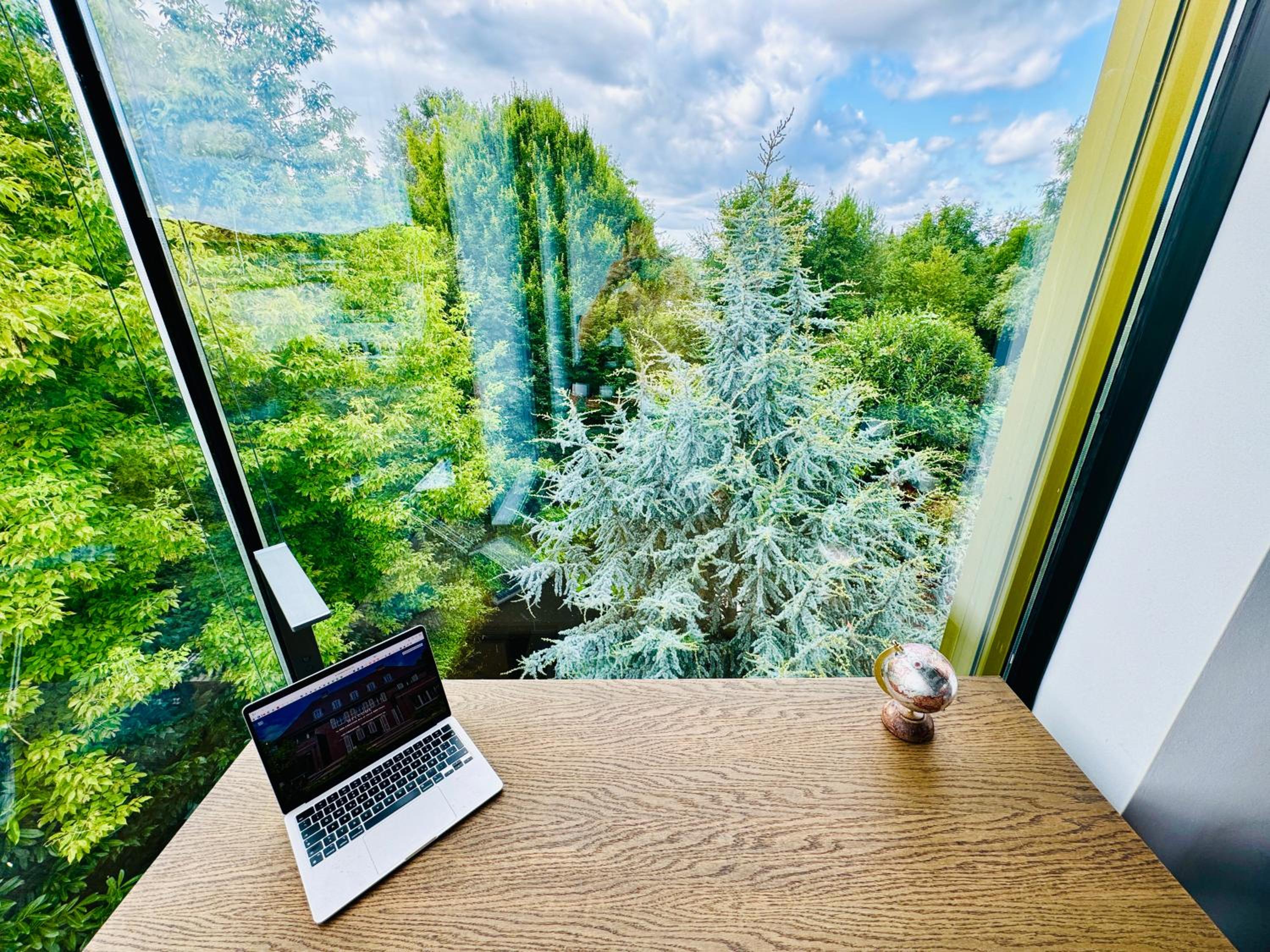 Luxus Design Ferienhaus Villa EMG Bensheim nah Frankfurt, Heidelberg mit Sauna, Schwimmteich, Garten für Familien und Gruppen bis 17 Personen