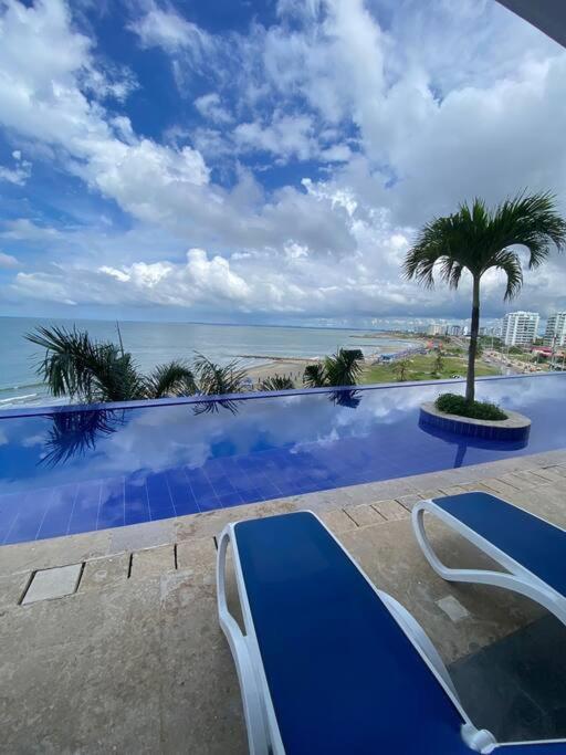Apto con espectacular vista frente al mar piso 28