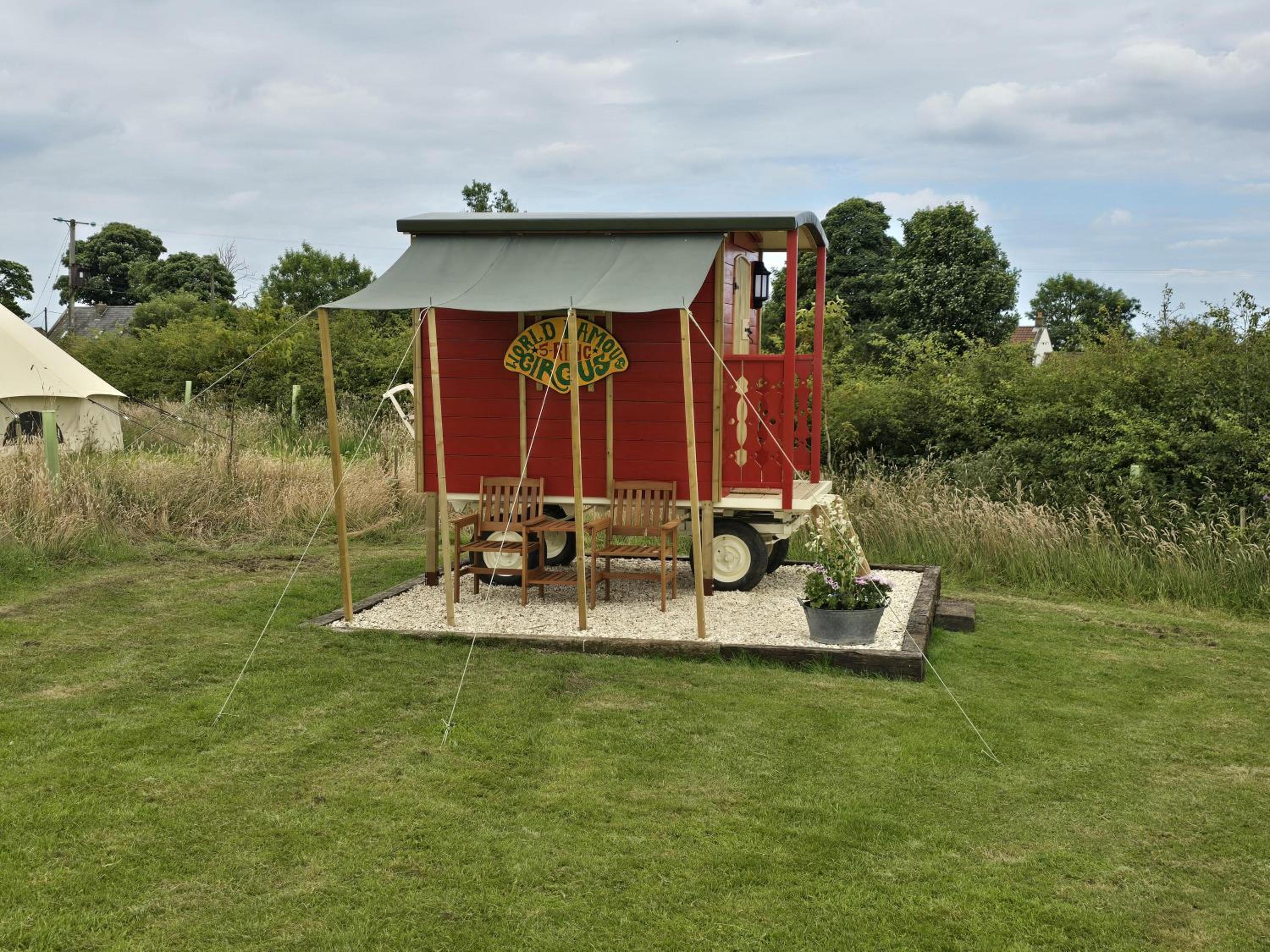 Restored circus wagon