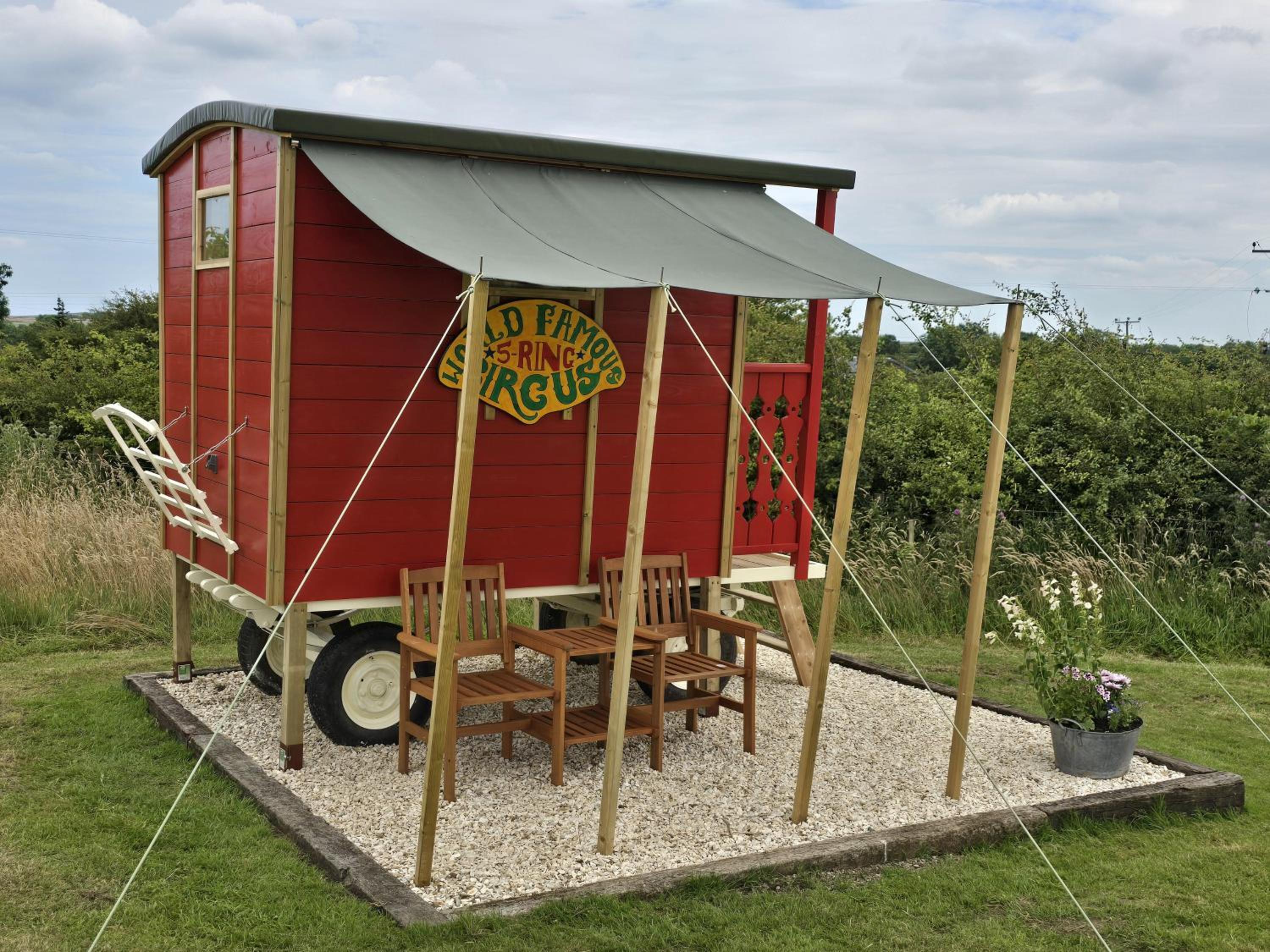 Restored circus wagon