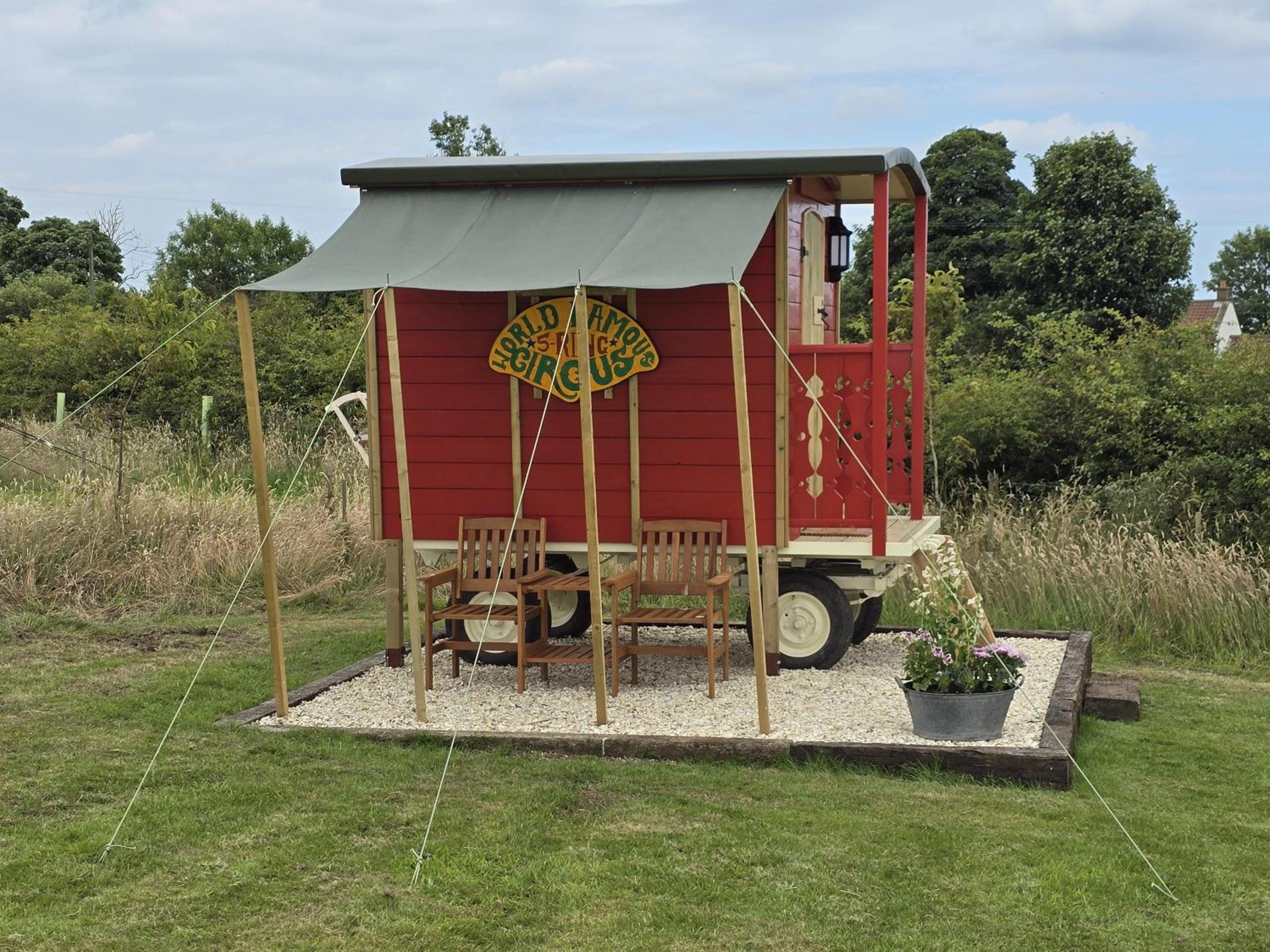 Restored circus wagon