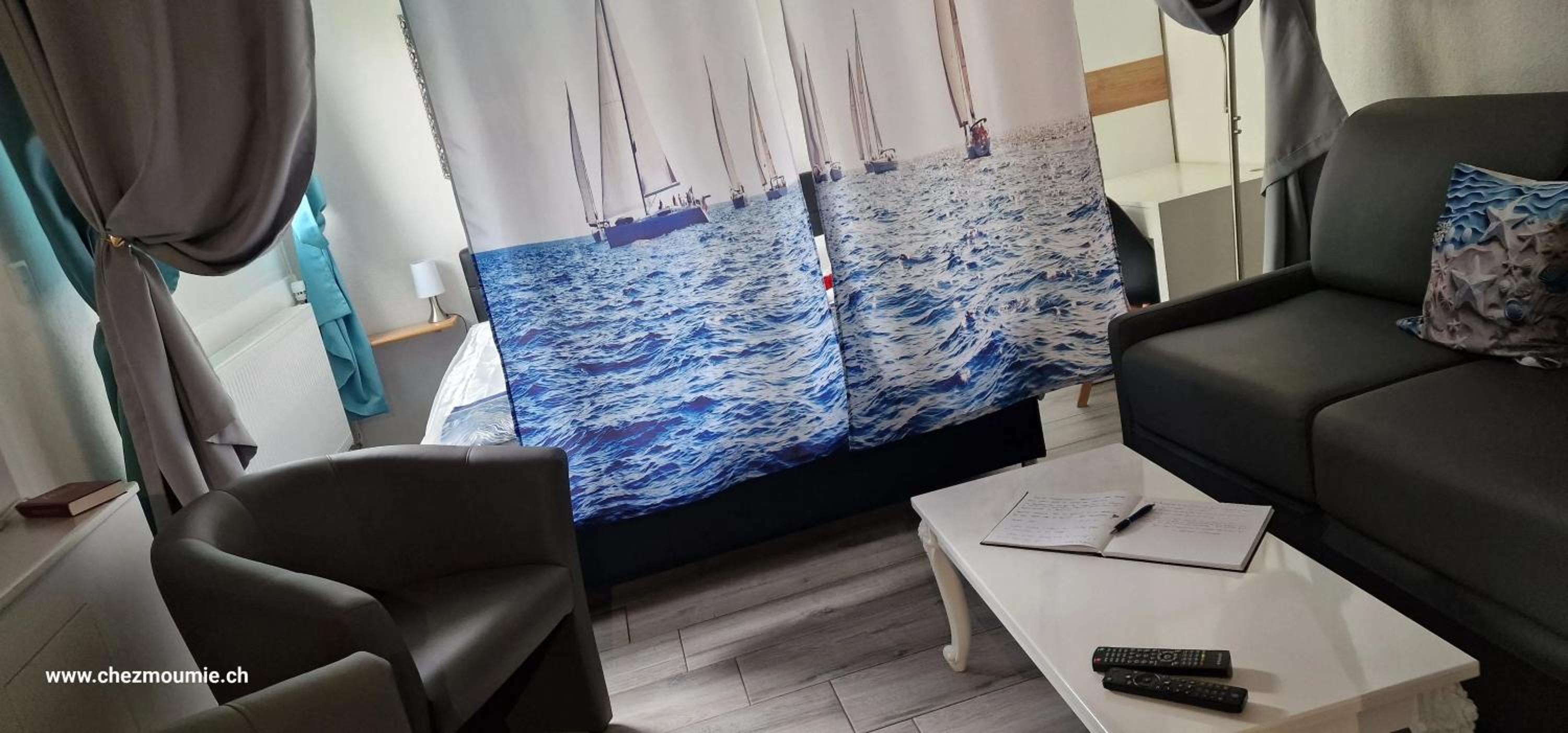 Comfortable studio in Bevaix with mountain view - 30 m² + Spa