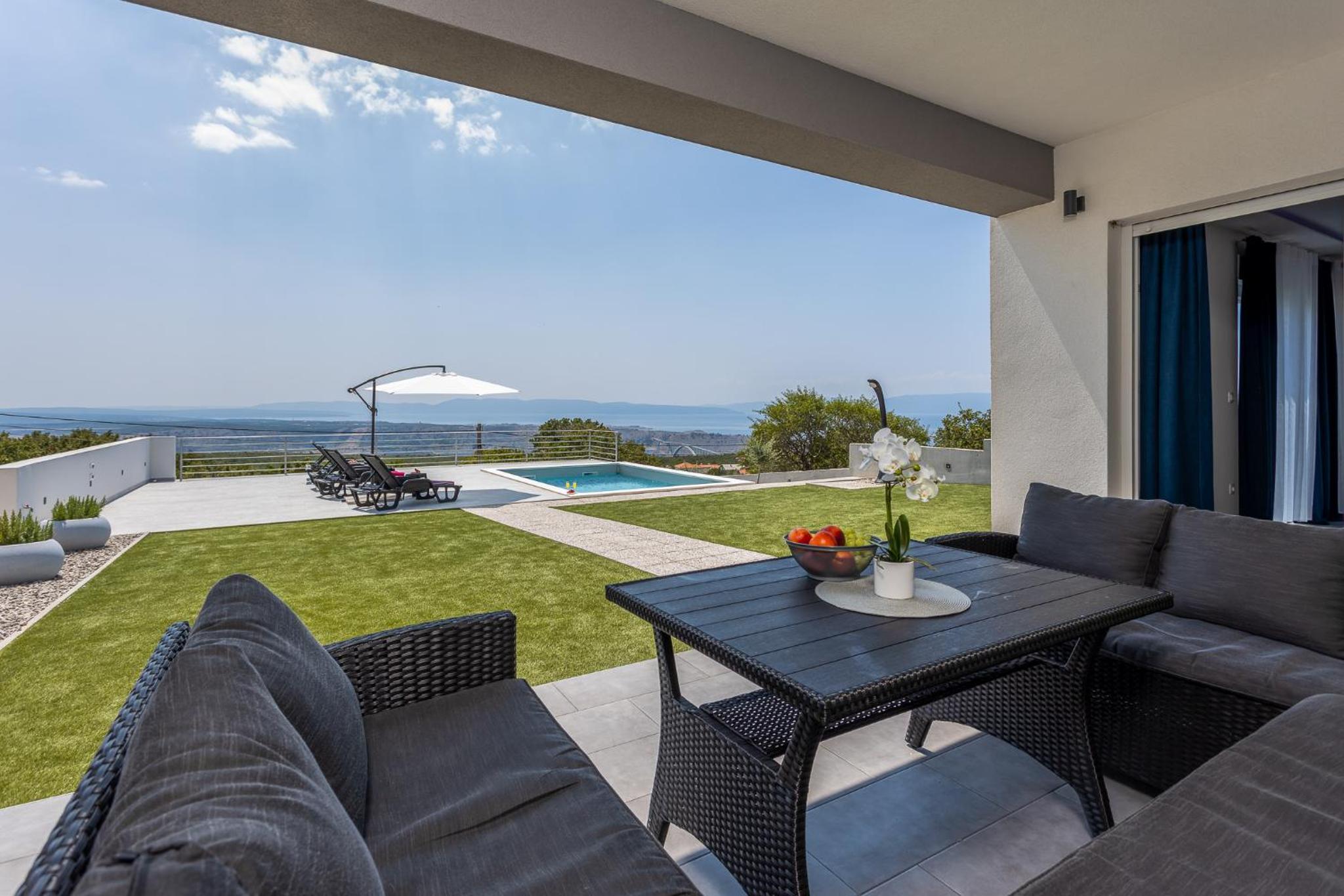 Luxury villa with private pool near Island Krk