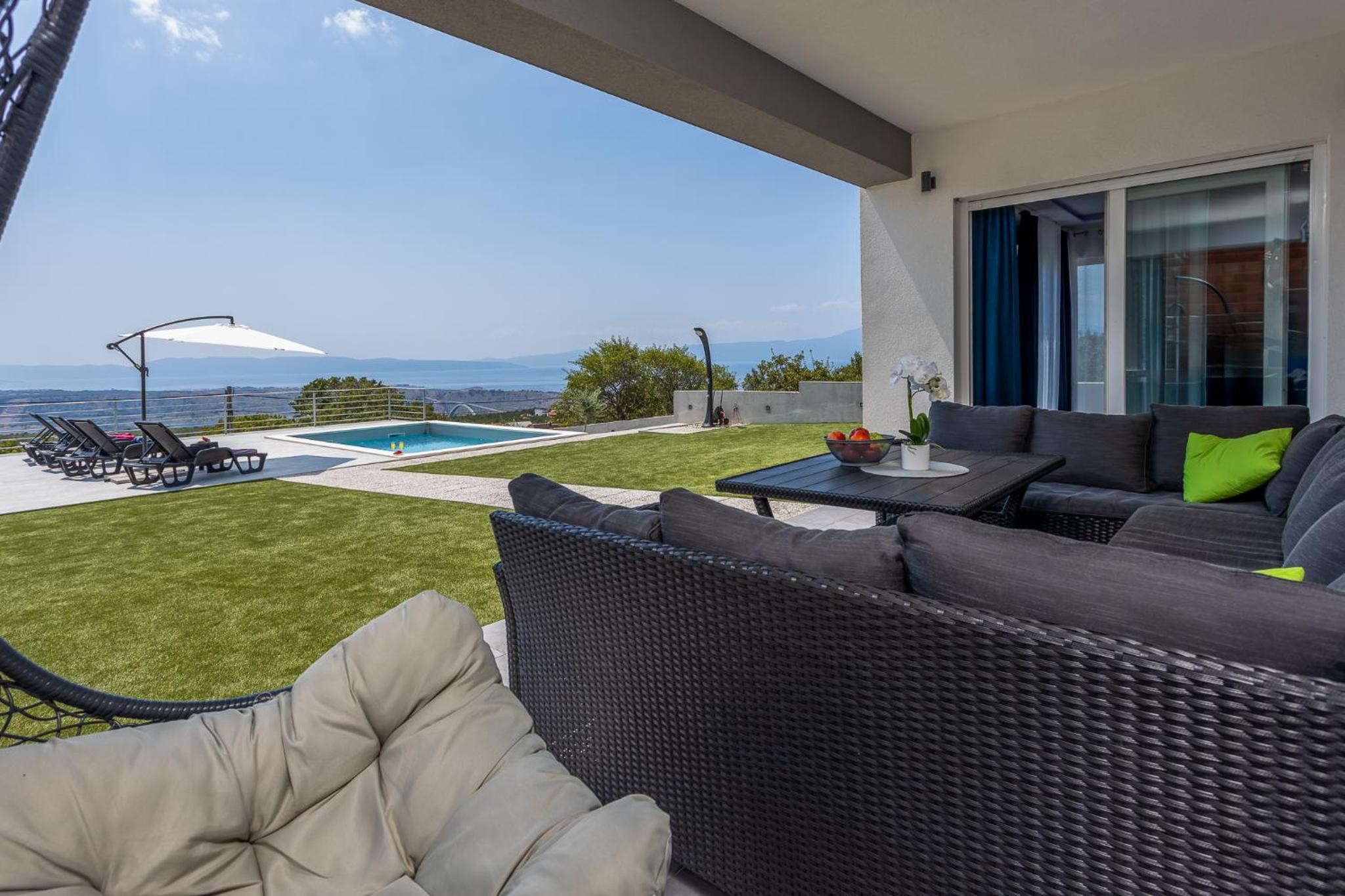 Luxury villa with private pool near Island Krk