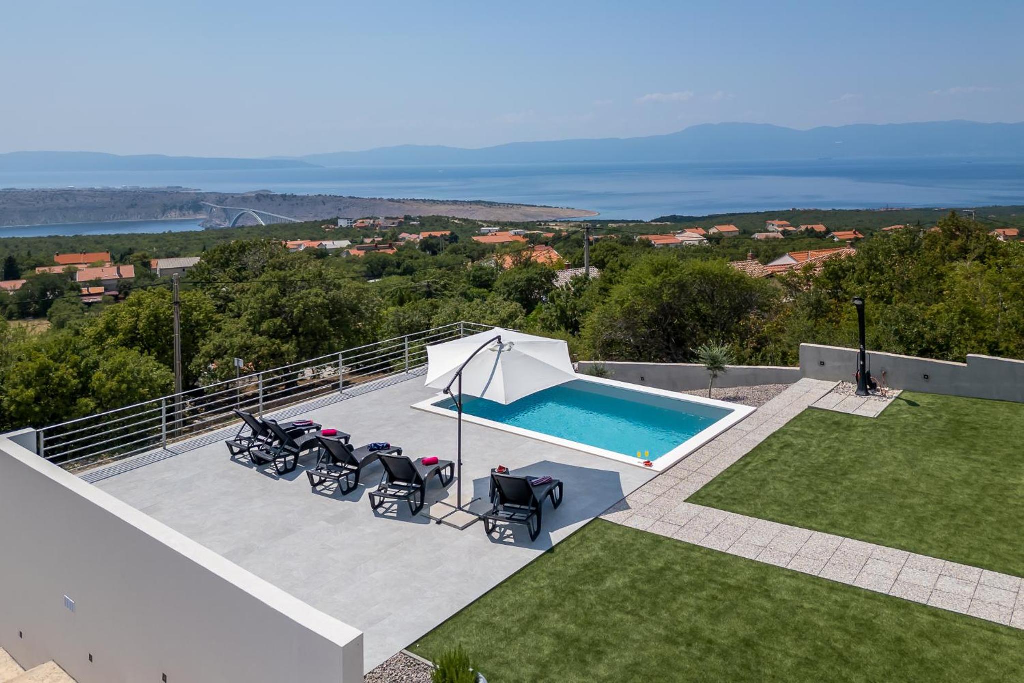 Luxury villa with private pool near Island Krk