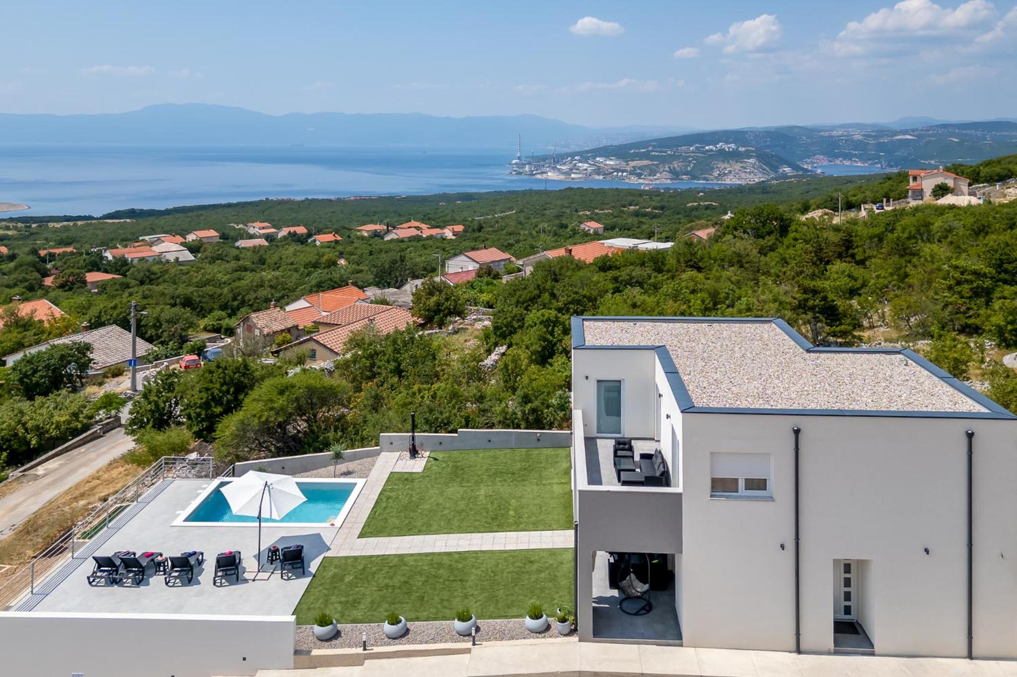 Luxury villa with private pool near Island Krk