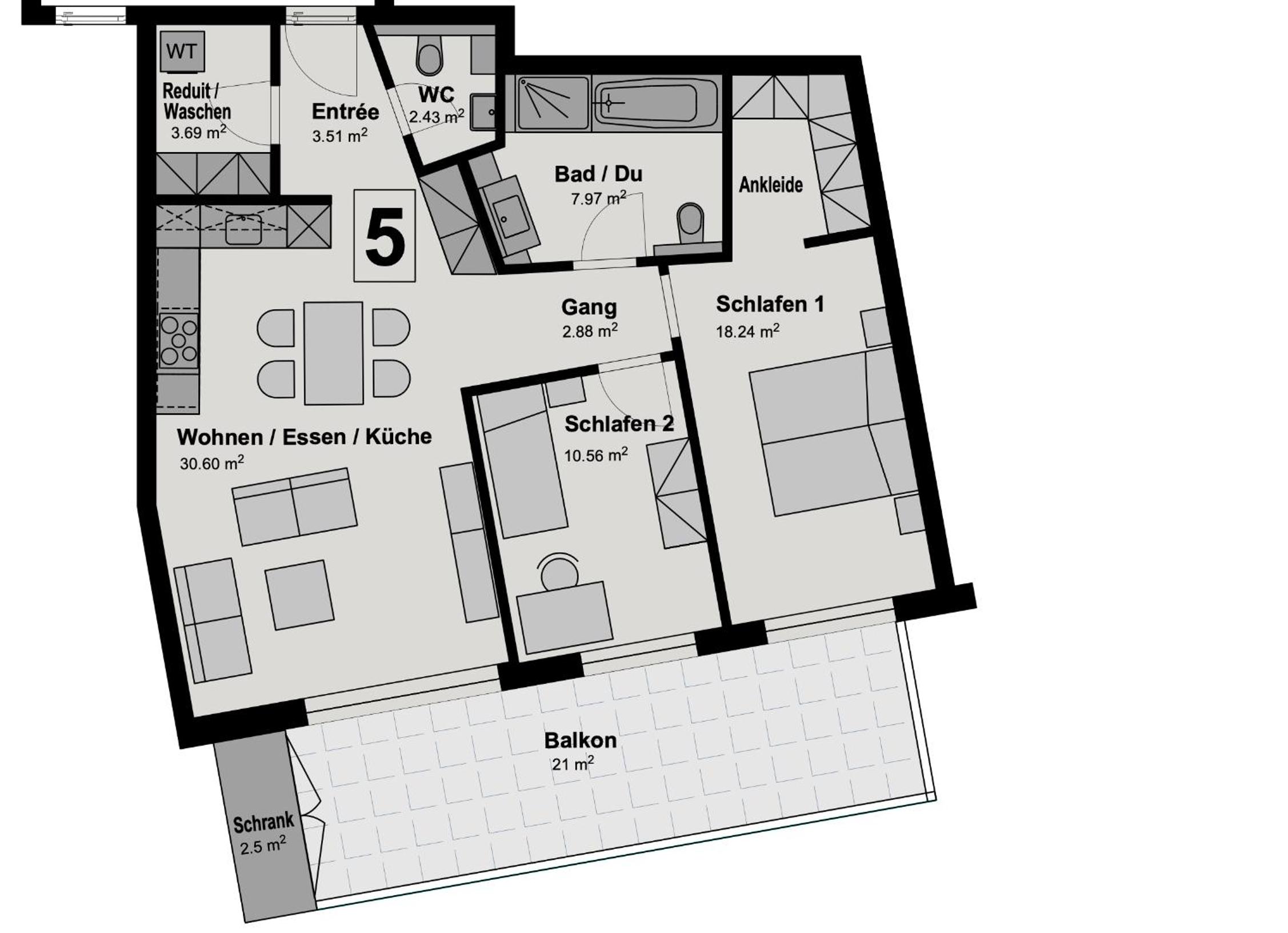 Exklusives Apartment mit Parkplatz