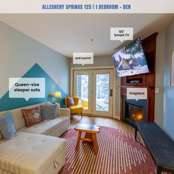 Hearthstone 1BRDen Ski-inOut Condo, Snowshoe view 2