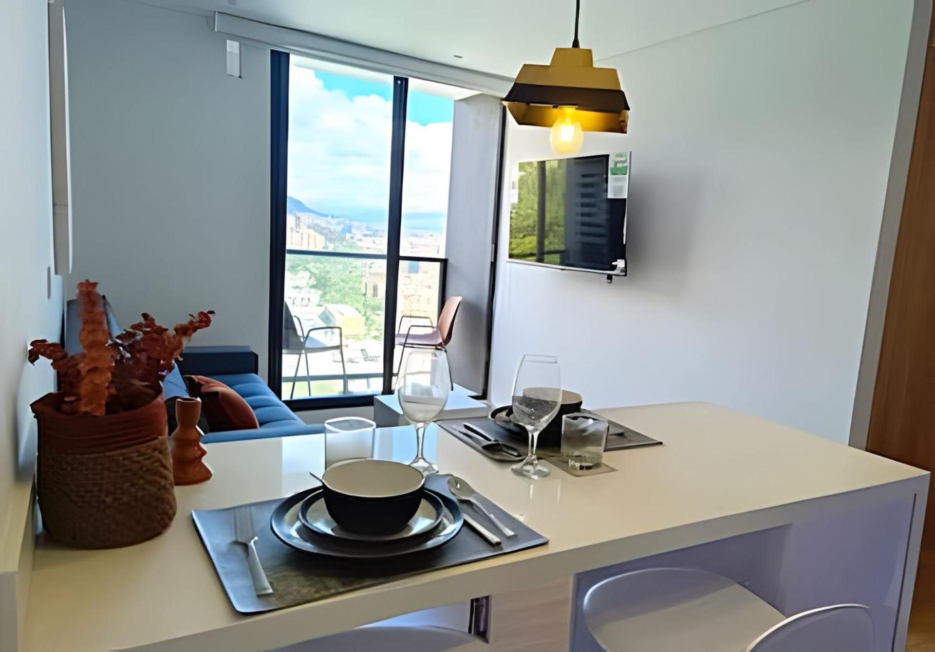 Comfort with panoramic balcony, parking, Usaquén