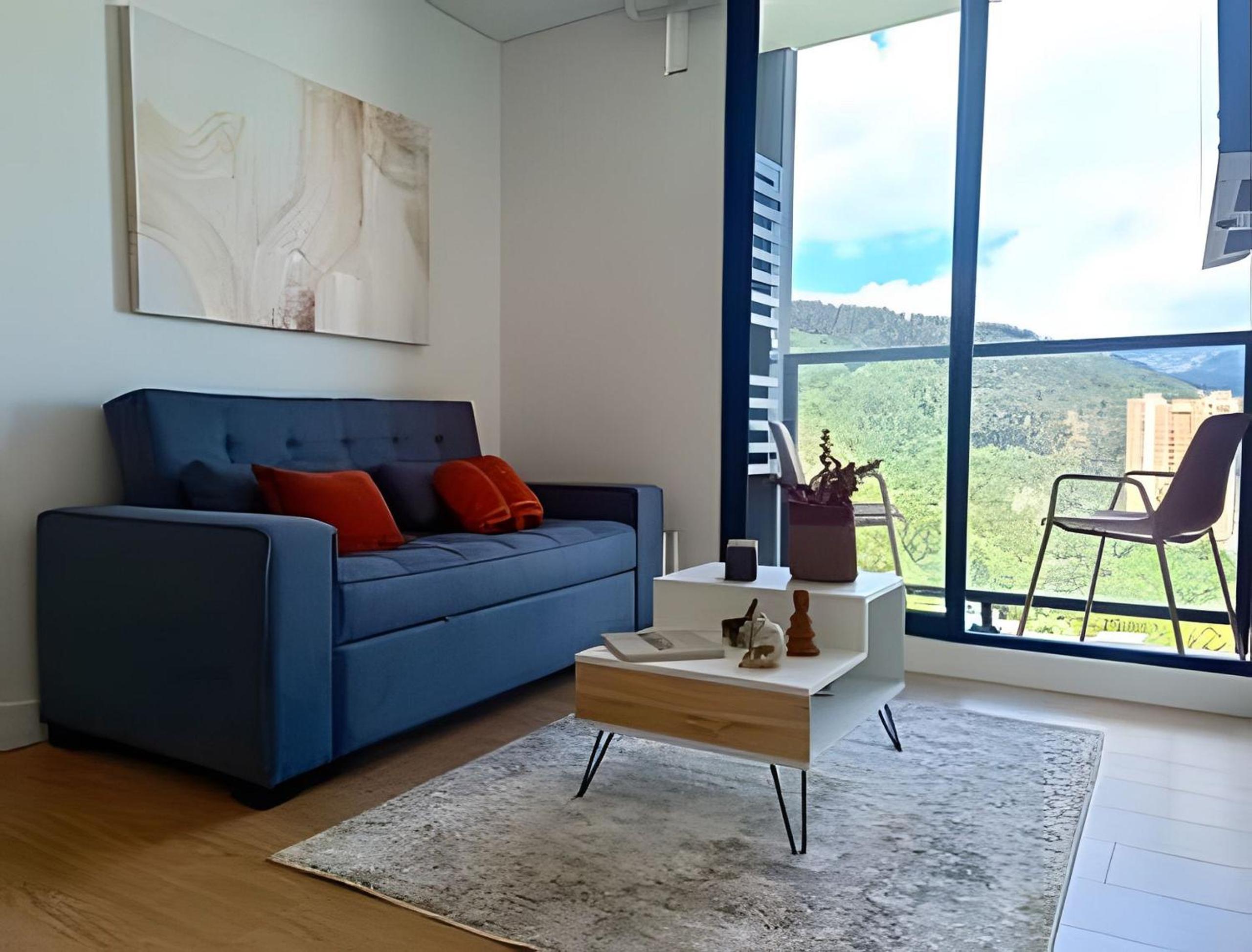 Comfort with panoramic balcony, parking, Usaquén