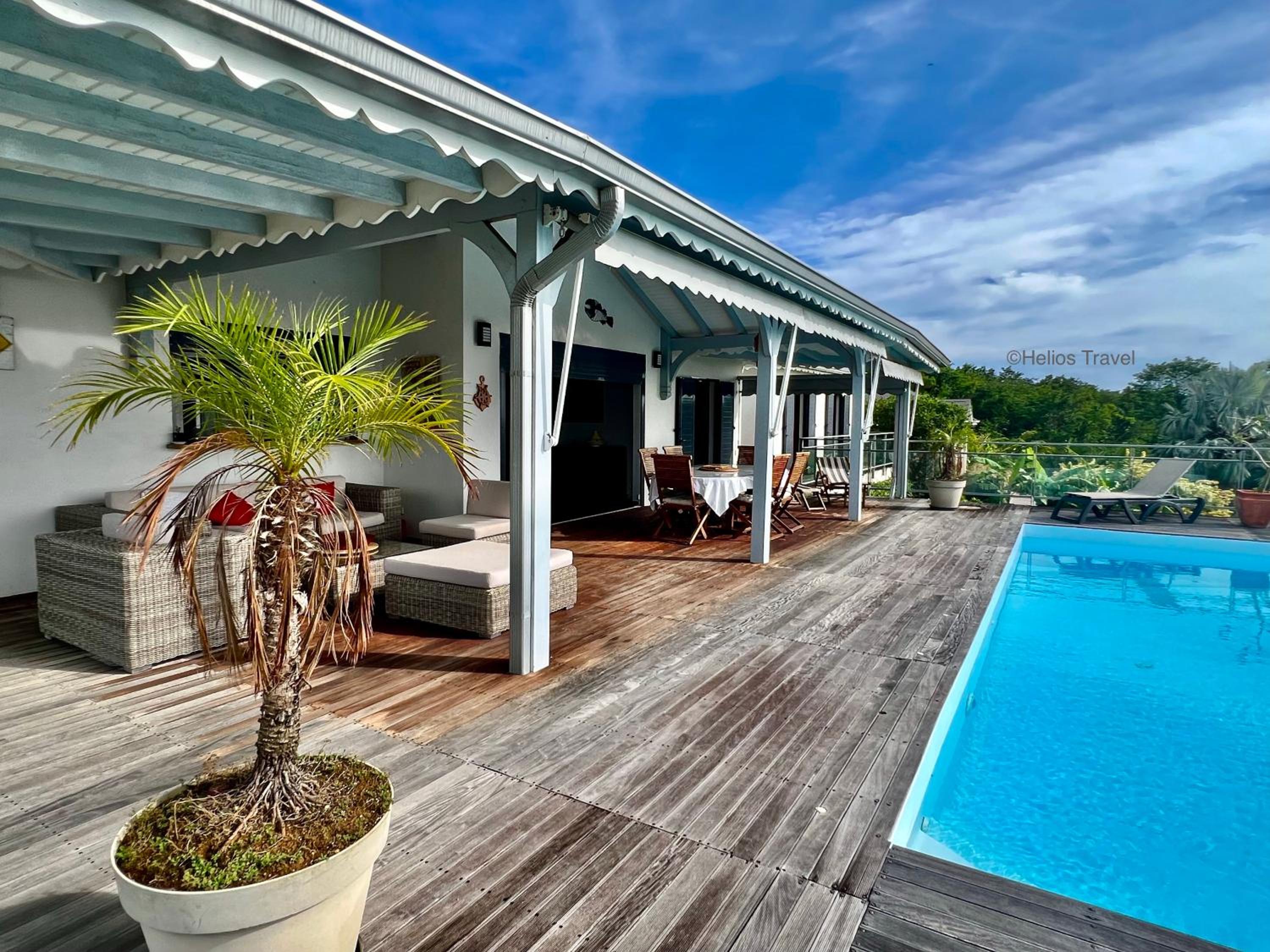 Villa Vaïtea, piscine, vue mer, 3 chambres, secteur Ferry