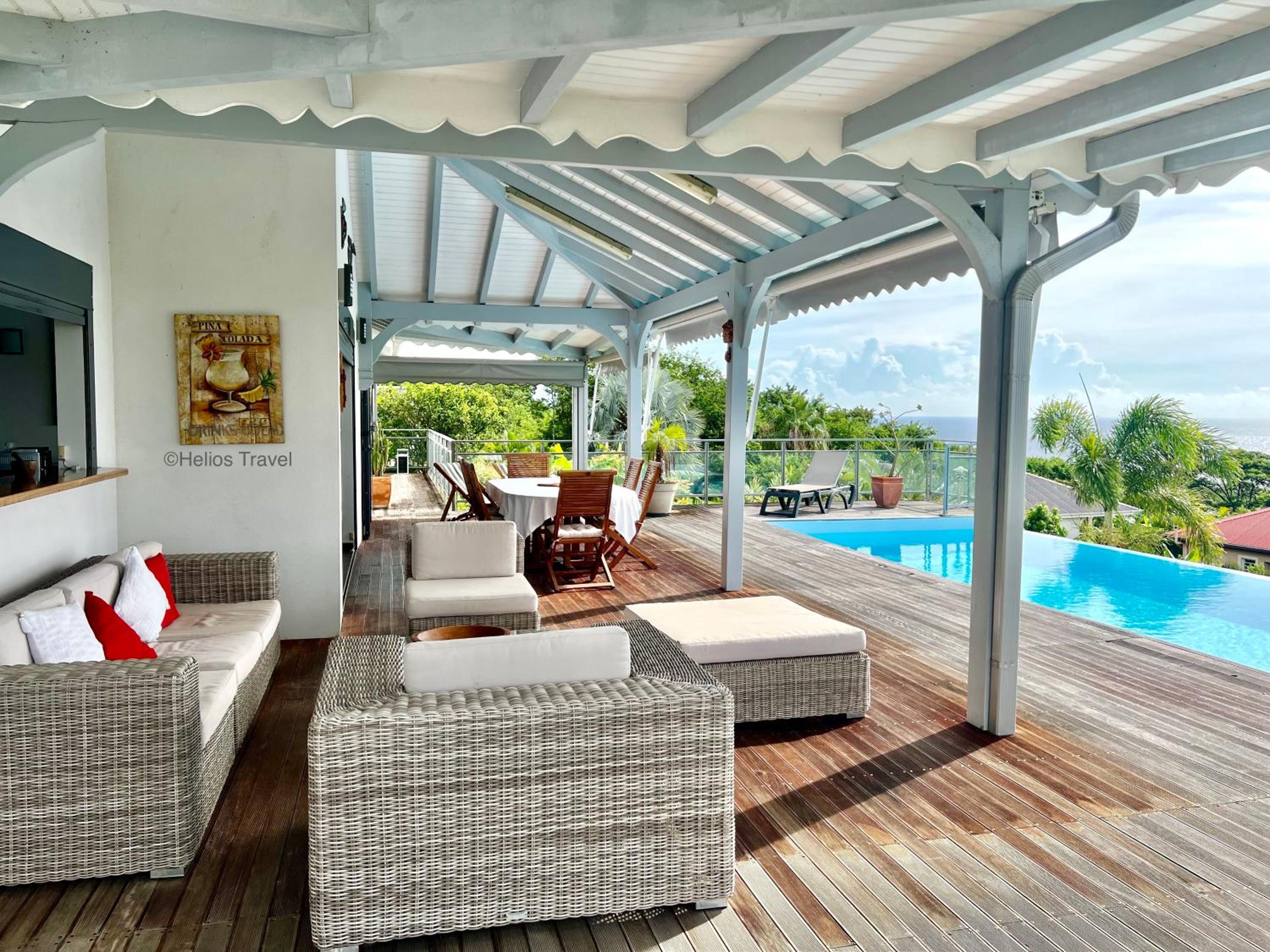 Villa Vaïtea, piscine, vue mer, 3 chambres, secteur Ferry